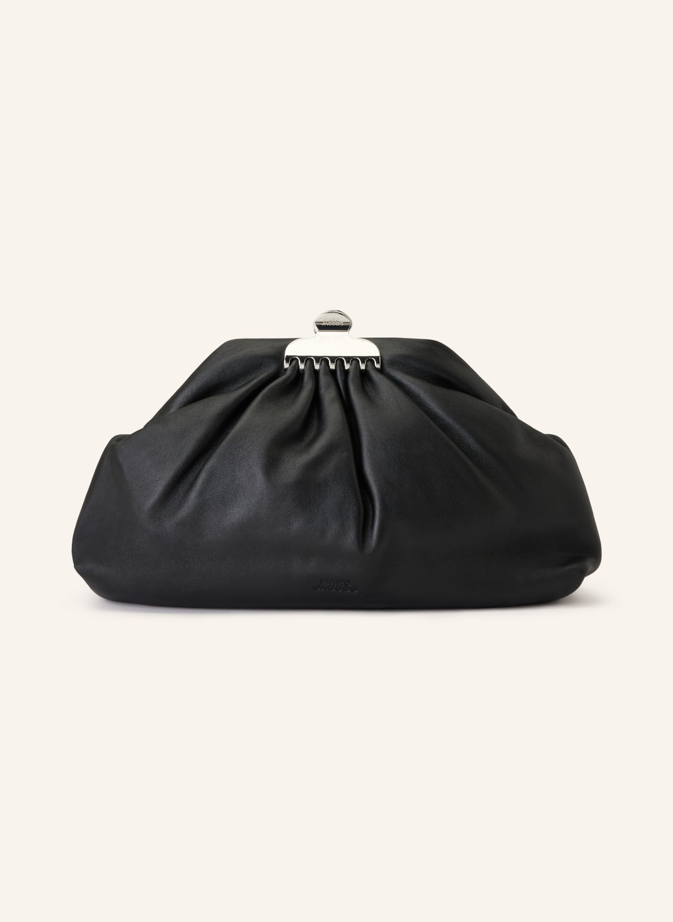 MARC JACOBS Clutch THE GLAM CLUTCH: SCHWARZ / SILBER
