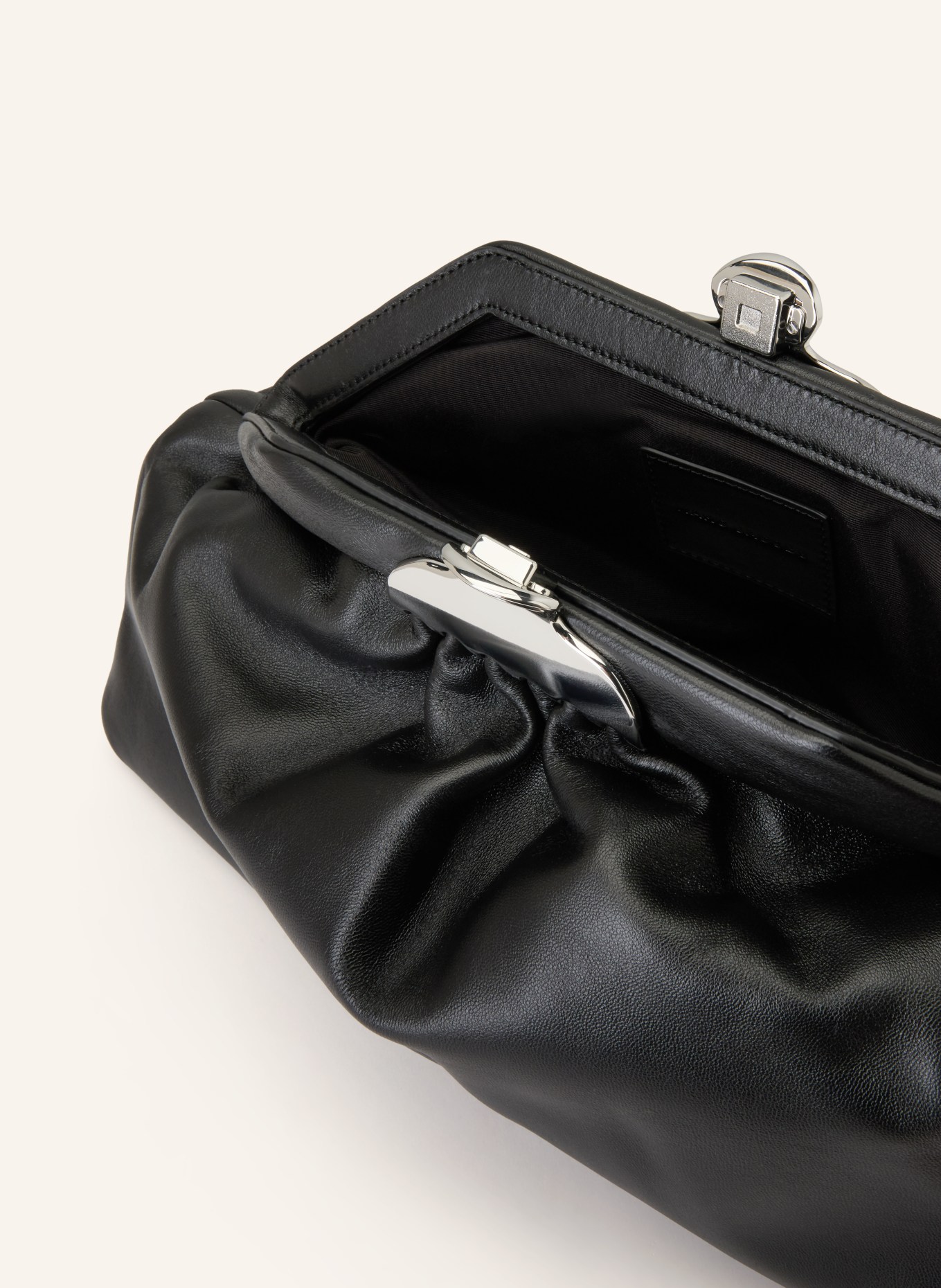 MARC JACOBS Clutch THE GLAM CLUTCH: SCHWARZ / SILBER