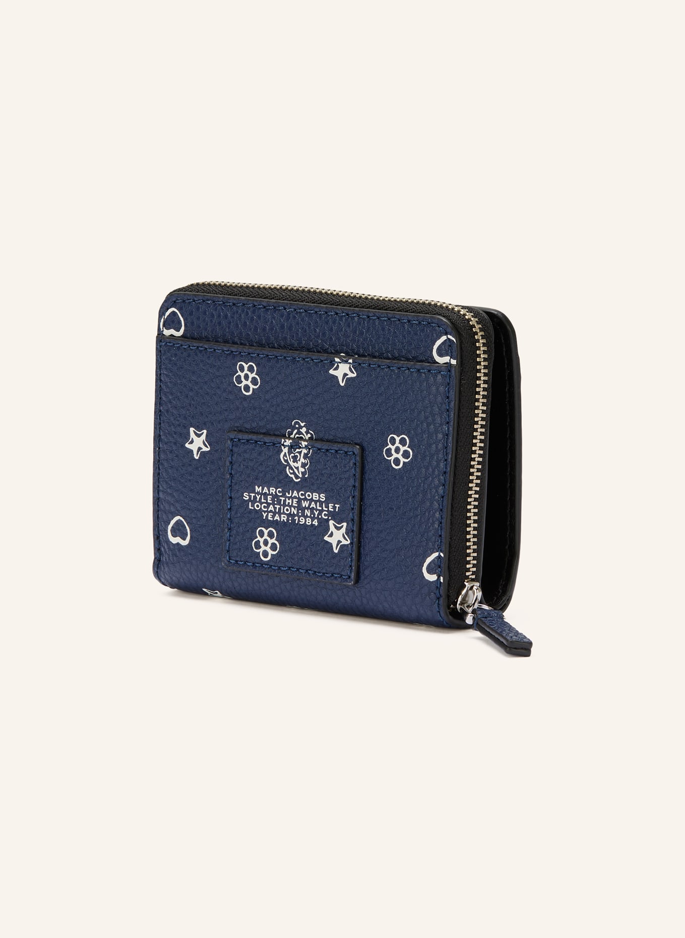 MARC JACOBS Geldbörse BANDANA: DUNKELBLAU / WEISS