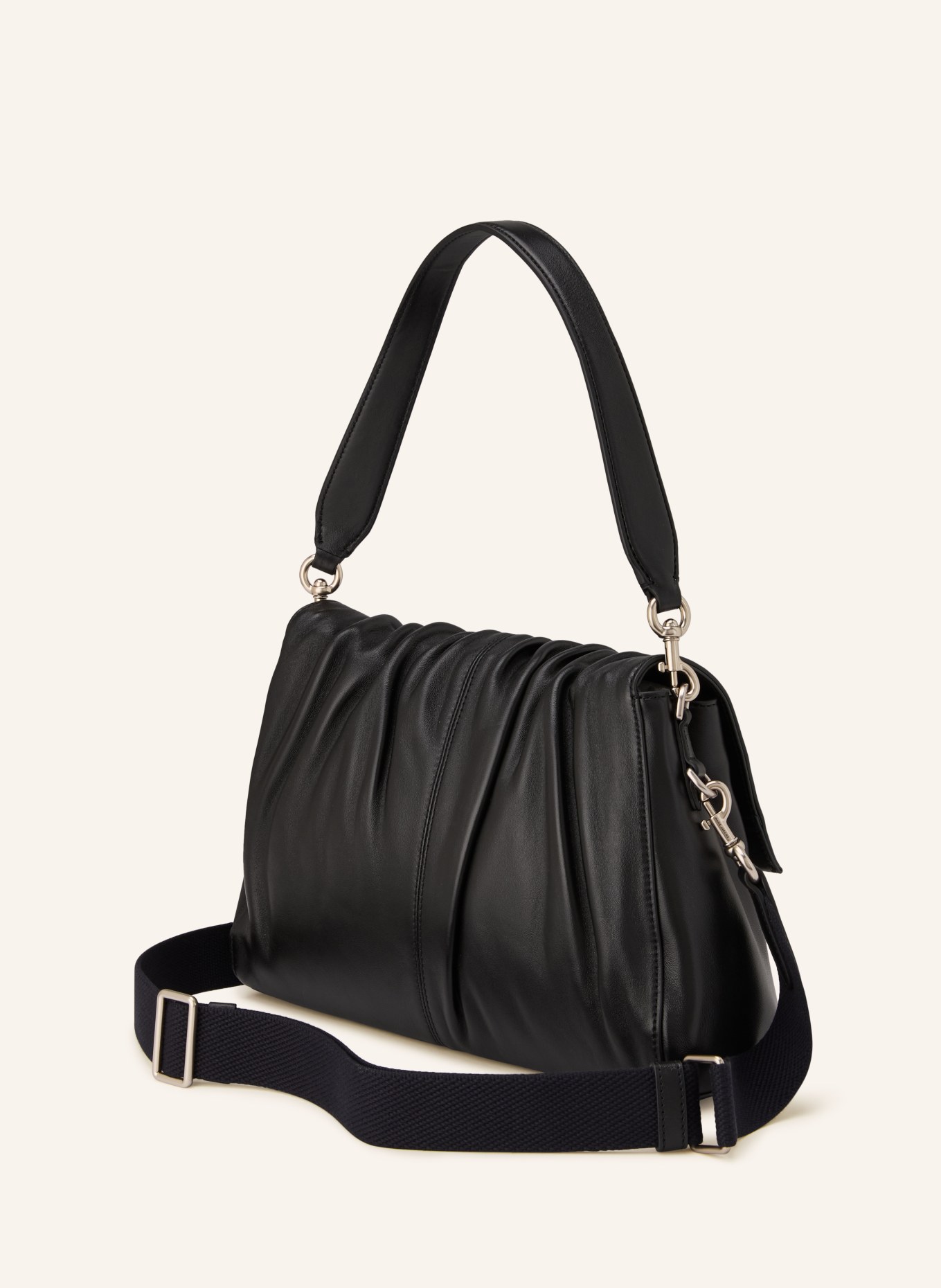 MARC JACOBS Umhängetasche THE CRISTINA MESSENGER BAG: SCHWARZ / SILBER