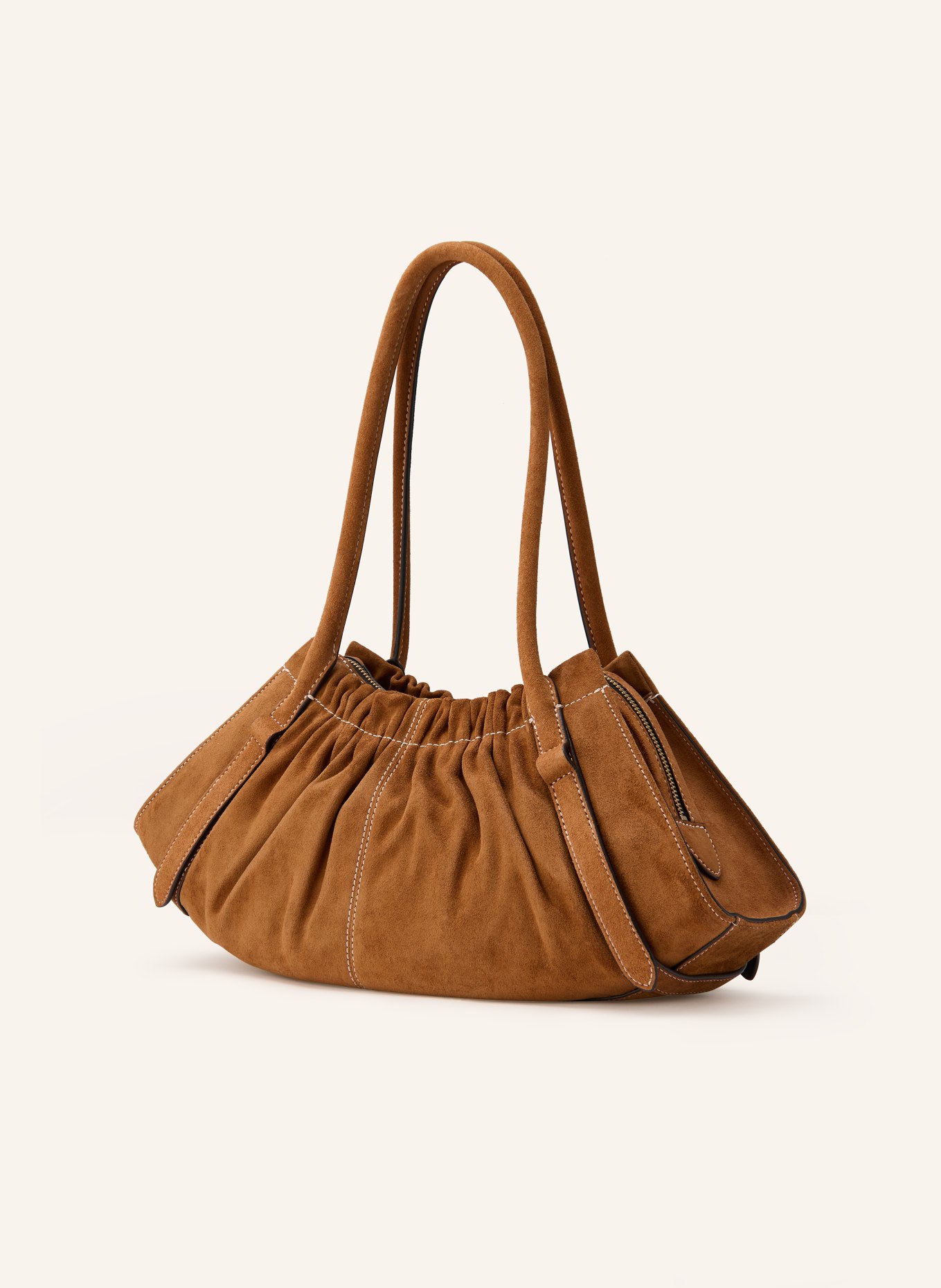 MARC JACOBS CRISTINA shoulder bag: COGNAC / GOLD