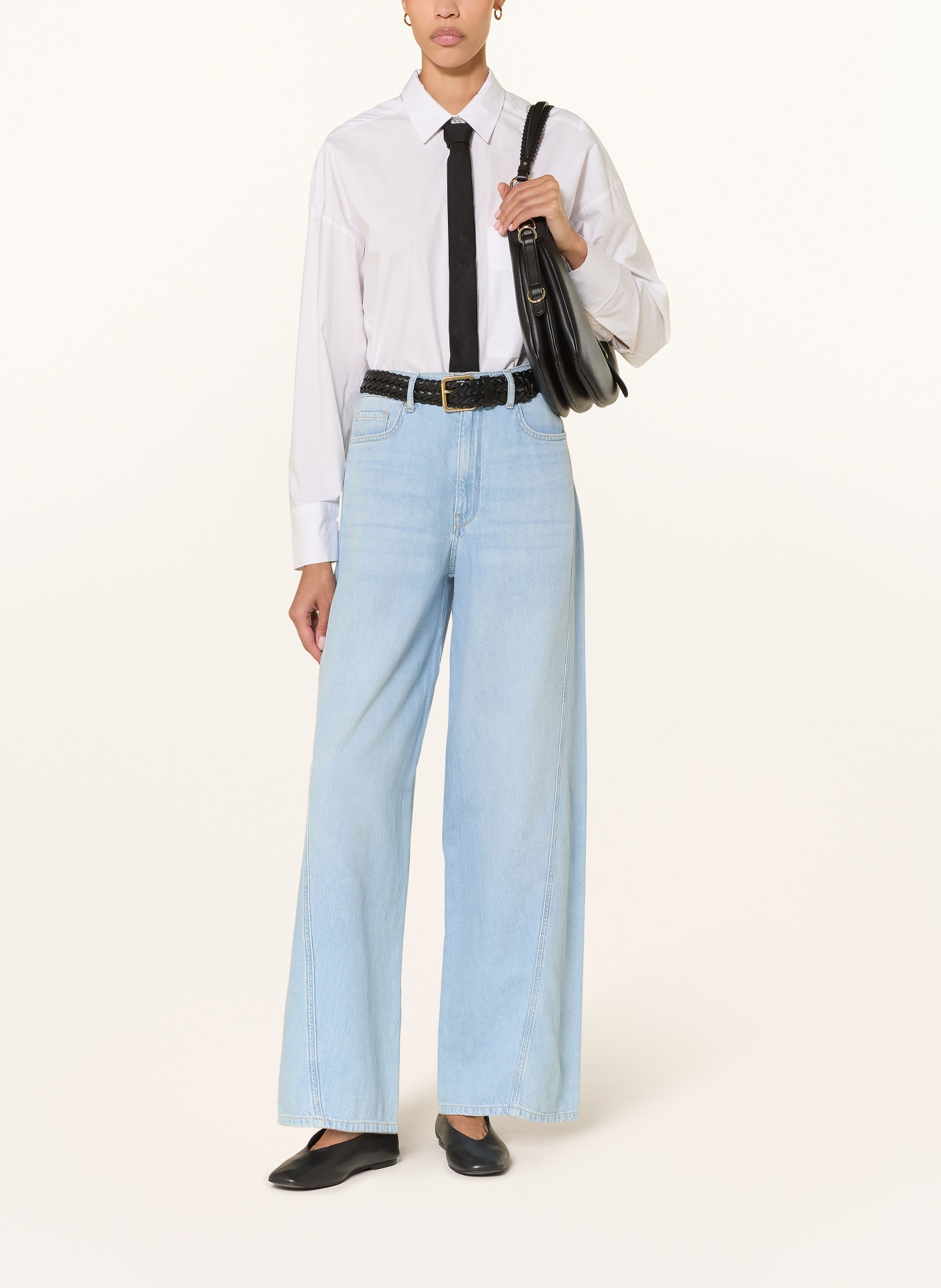 ROSSI Wide Leg Jeans CAMERON: 810 HELLBLAU