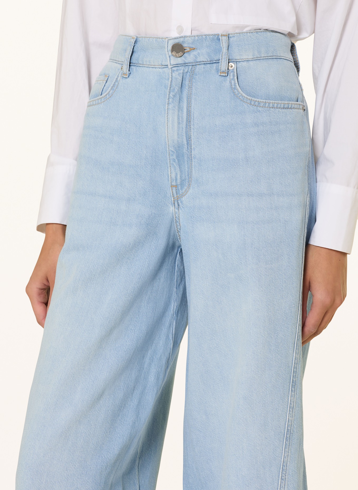 ROSSI Wide Leg Jeans CAMERON: 810 HELLBLAU