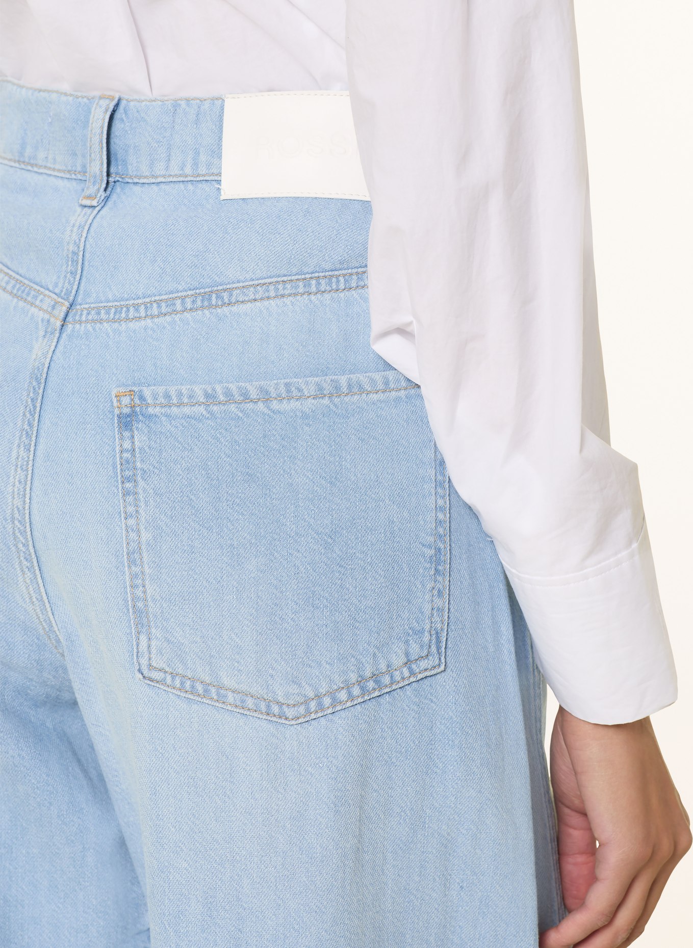 ROSSI Wide Leg Jeans CAMERON: 810 HELLBLAU