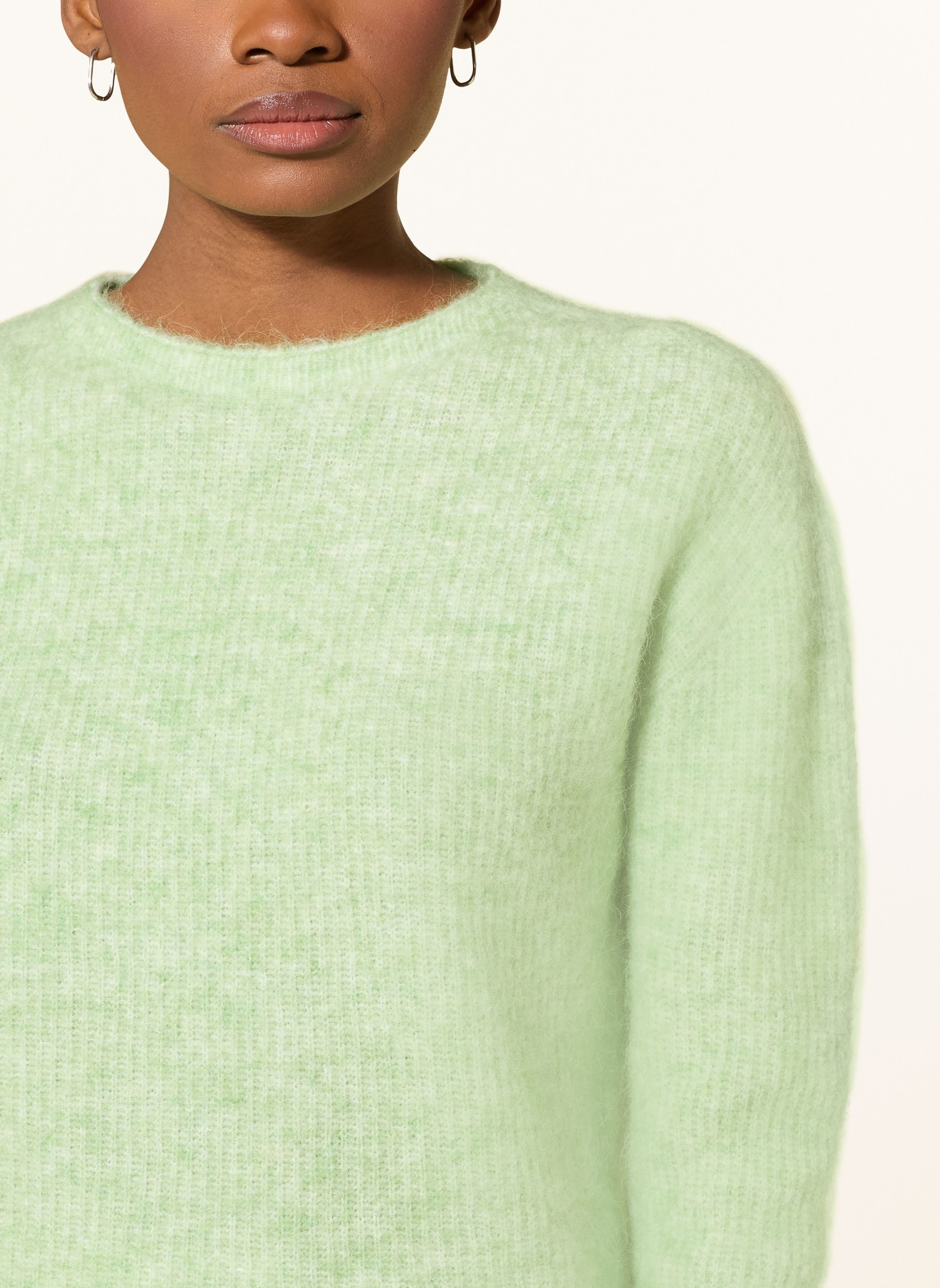 darling harbour Trui met alpaca: light green melange