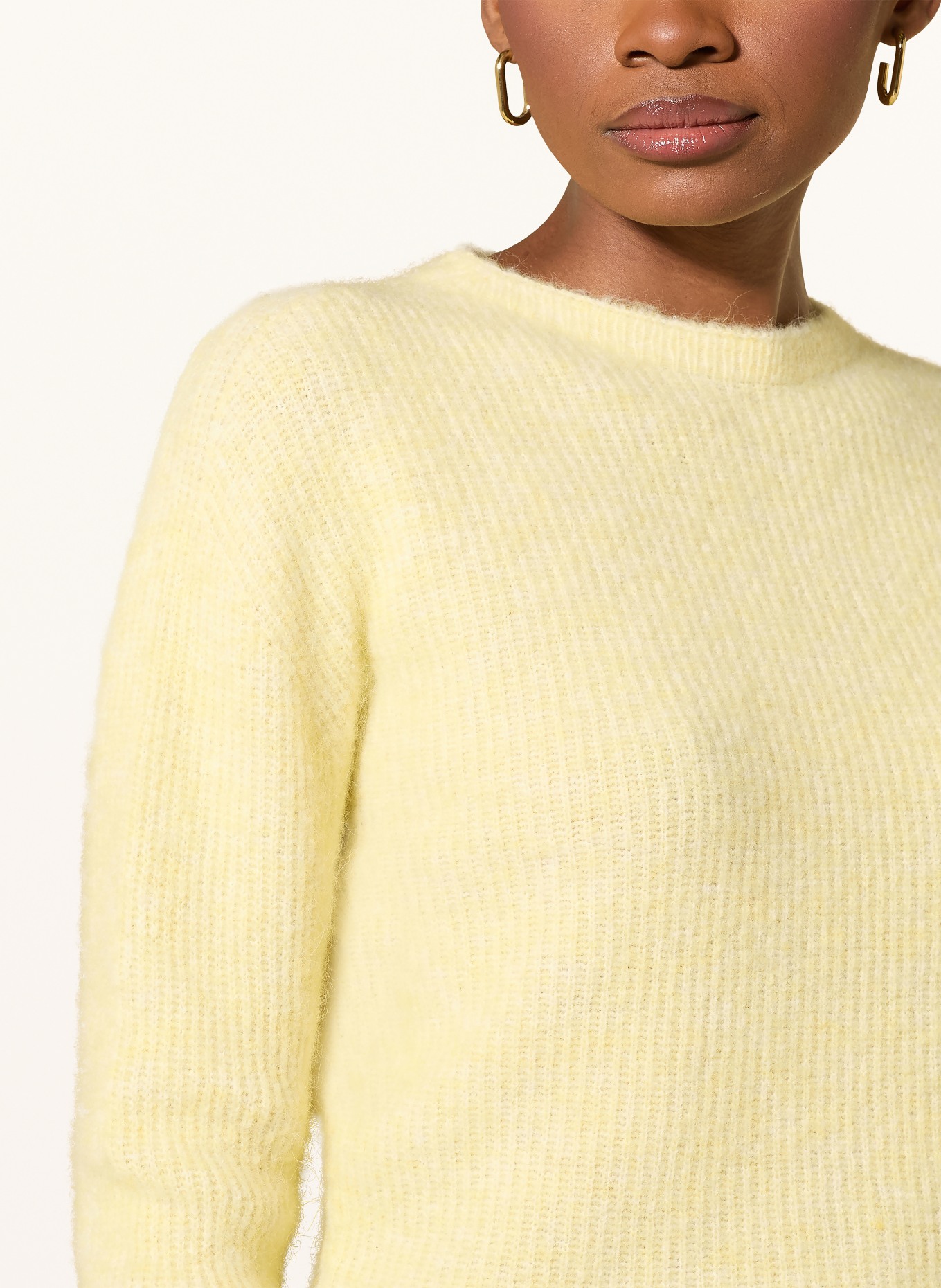 darling harbour Pullover mit Alpaka: light yellow melange