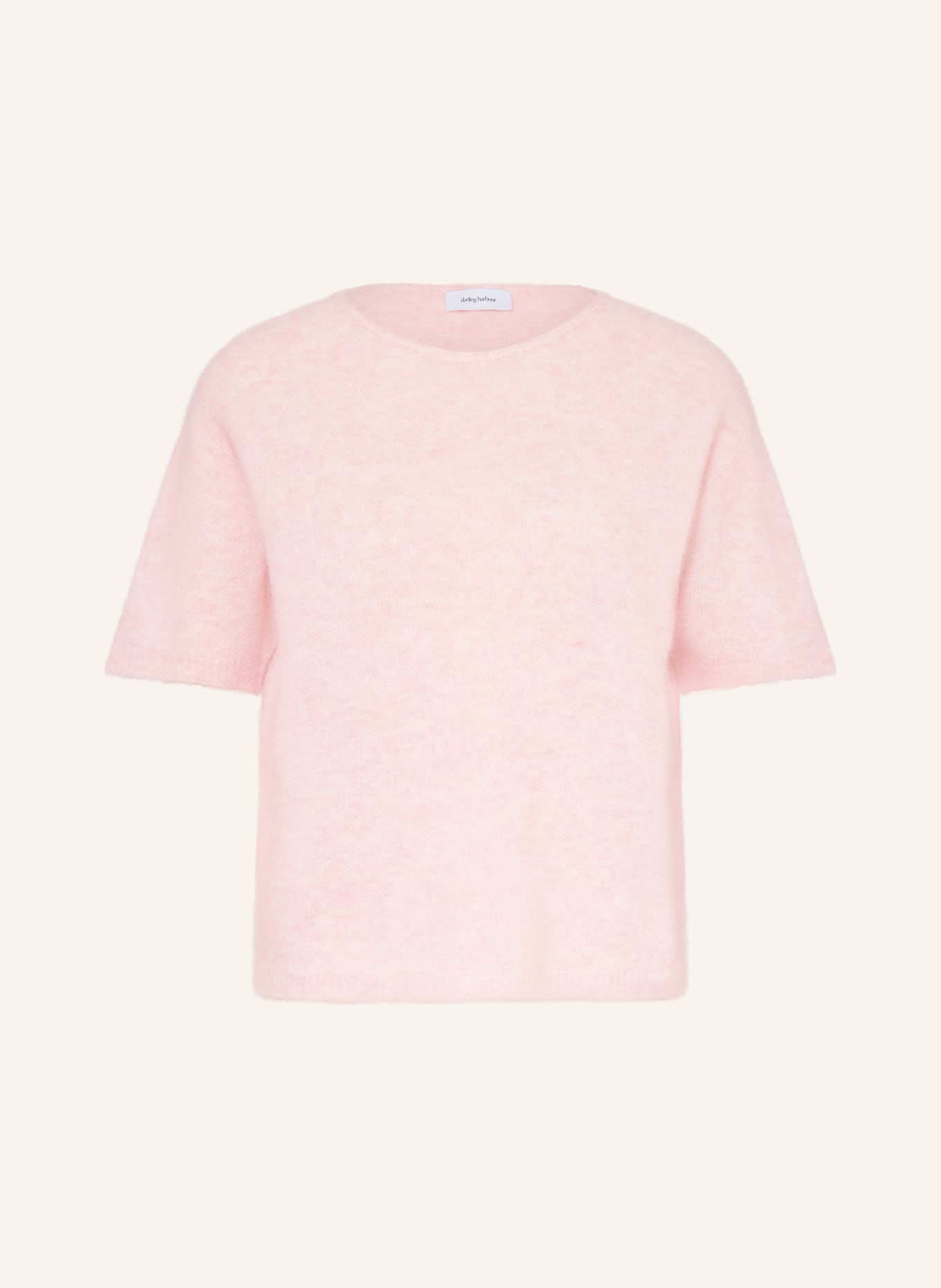 darling harbour Pletené tričko s alpakou: light rose melange