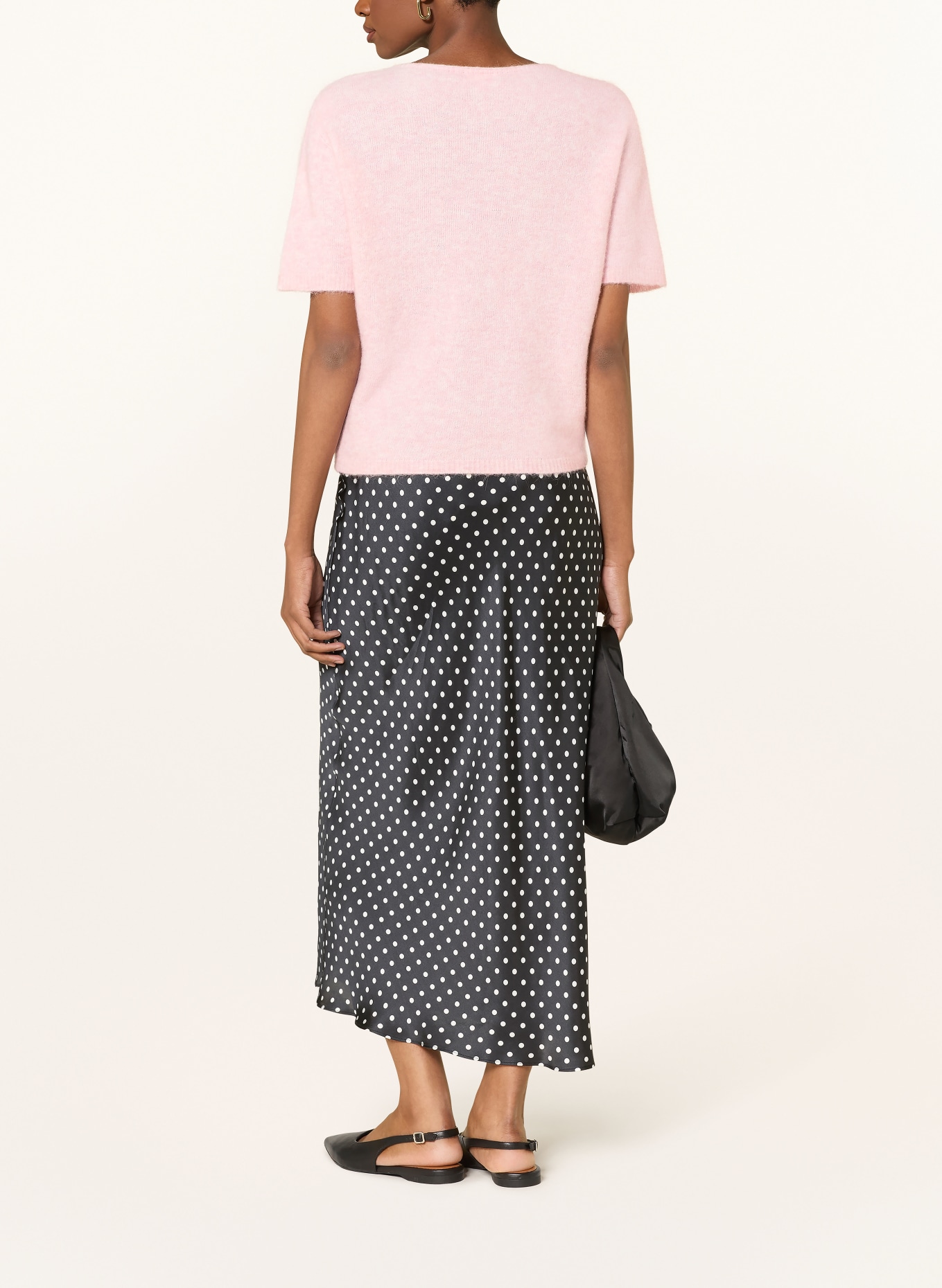 darling harbour Pletené tričko s alpakou: light rose melange