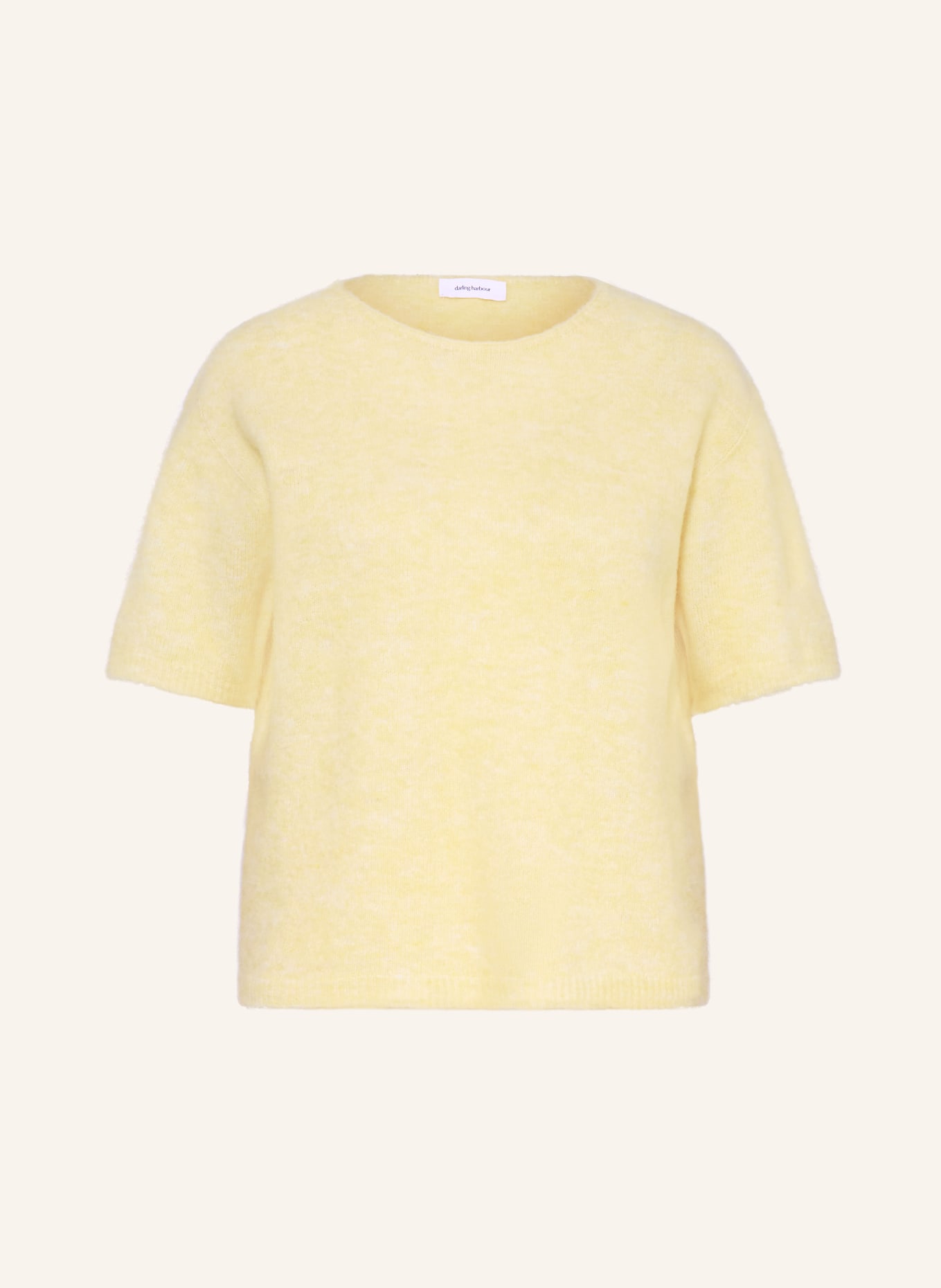 darling harbour Strickshirt mit Alpaka: light yellow melange