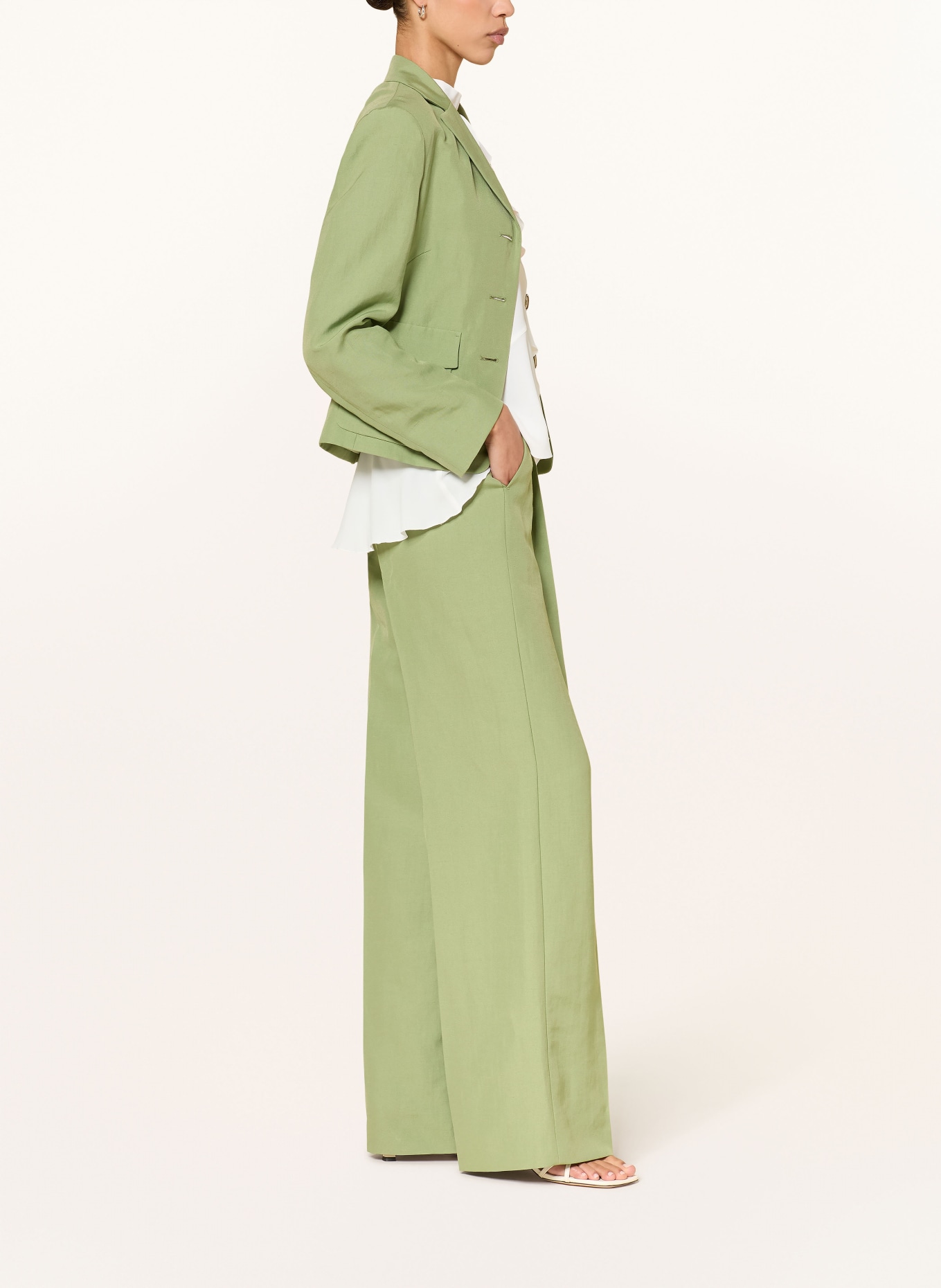 LUISA CERANO Marlenehose: GRÜN