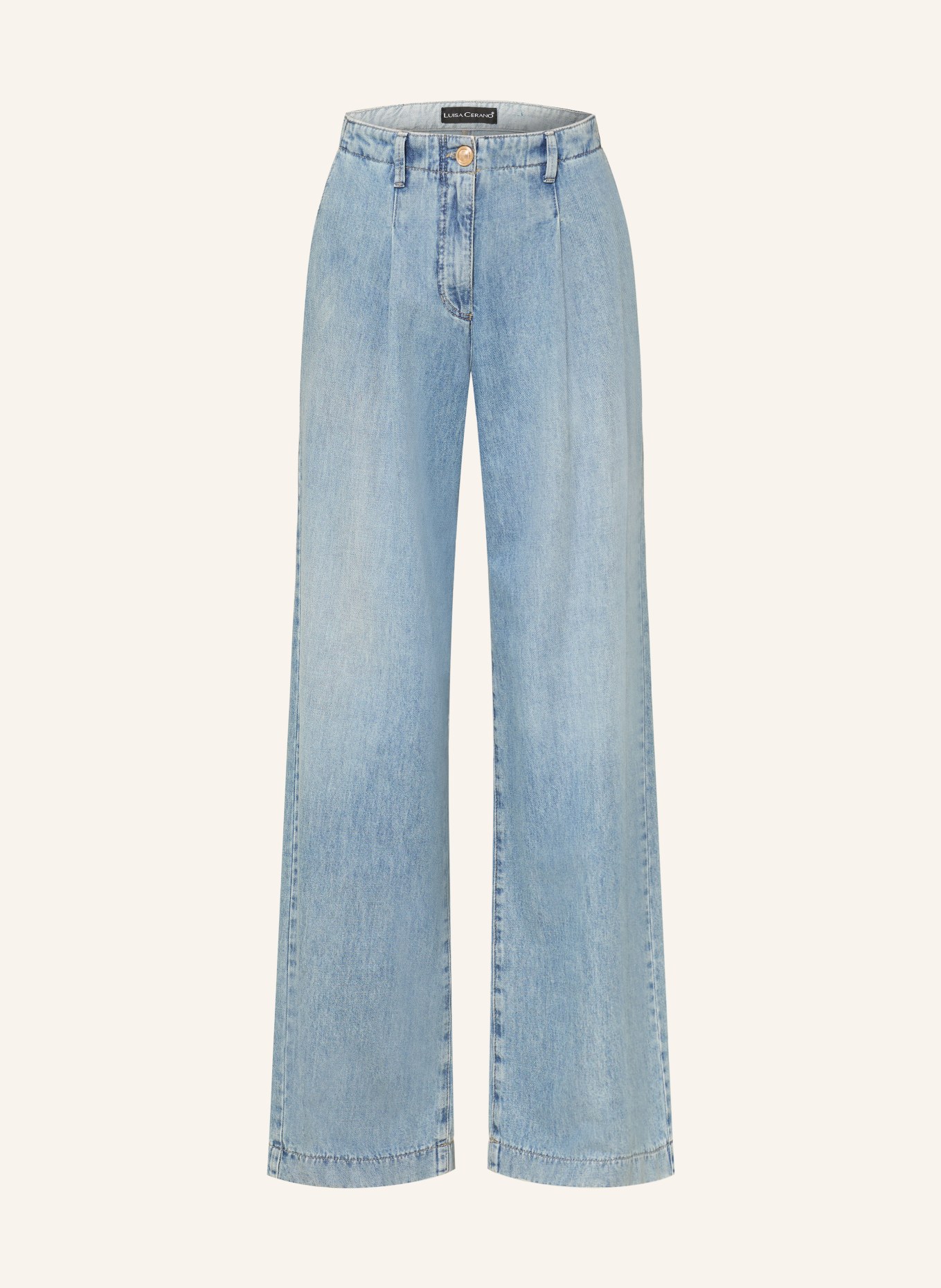 LUISA CERANO Jeans à jambes larges: 234 light blue