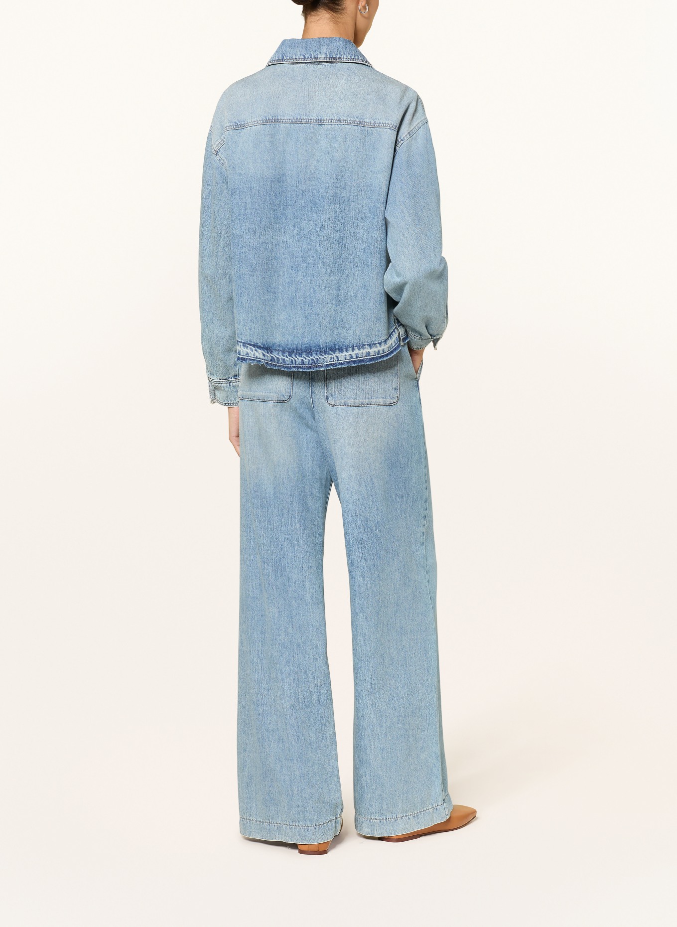 LUISA CERANO Jeans à jambes larges: 234 light blue