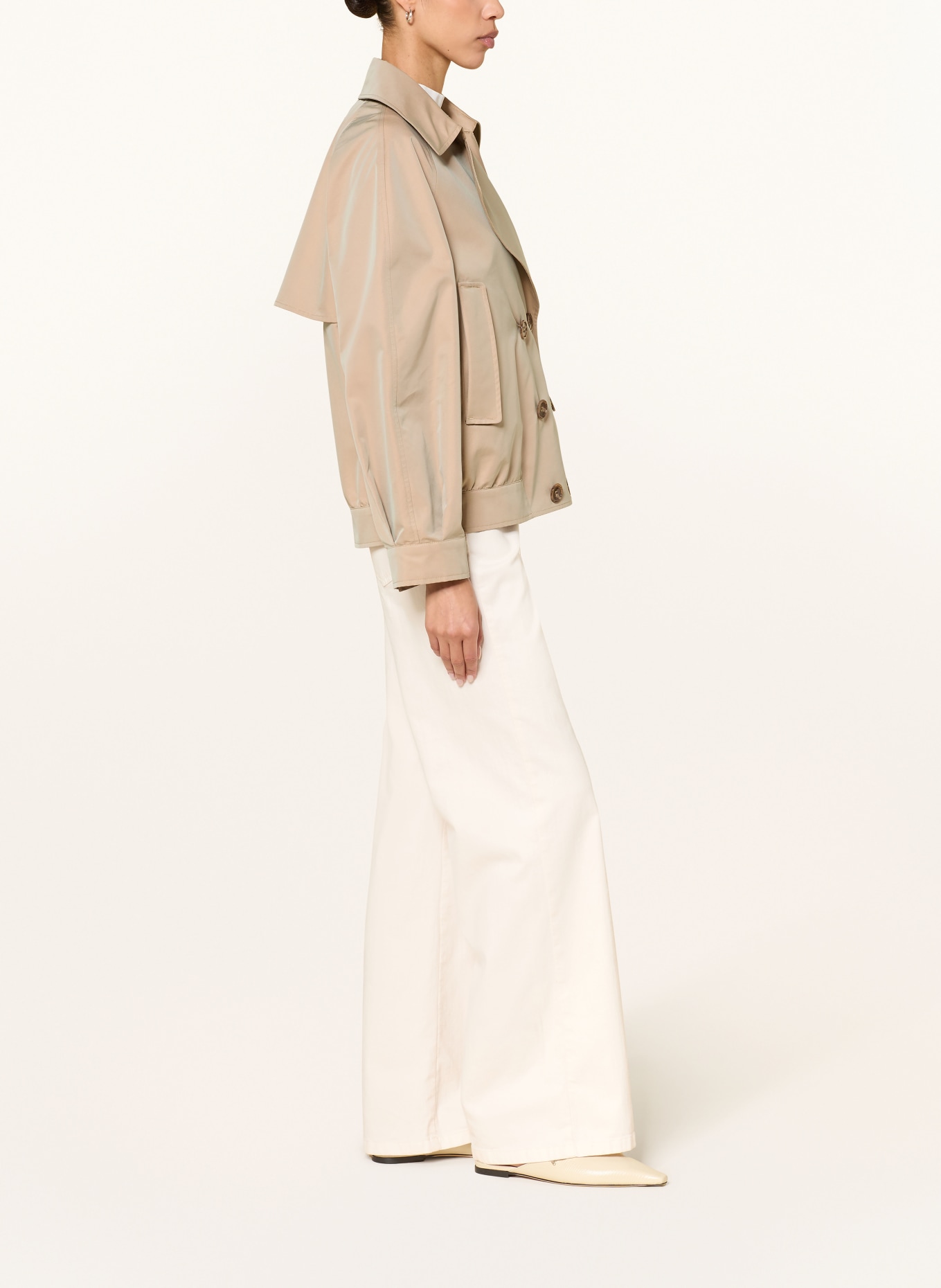 LUISA CERANO Wide Leg Jeans: 112 milk