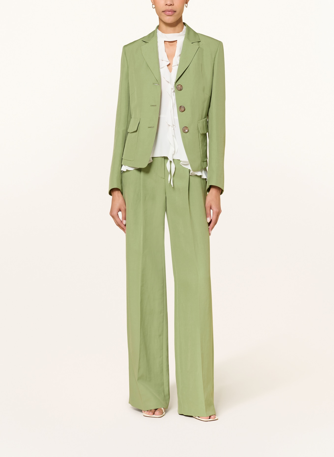 LUISA CERANO Blazer mit Leinen: GRÜN