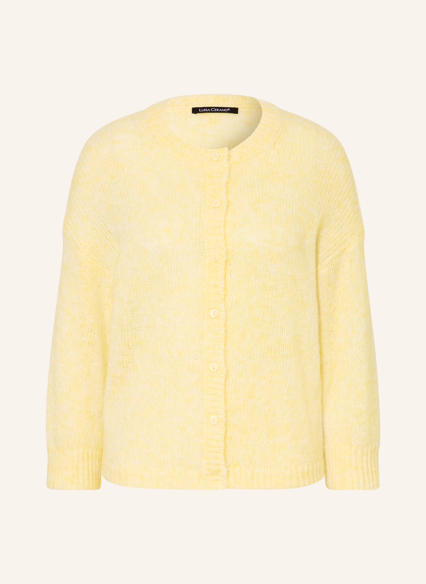 LUISA CERANO cardigan: JAUNE CLAIR