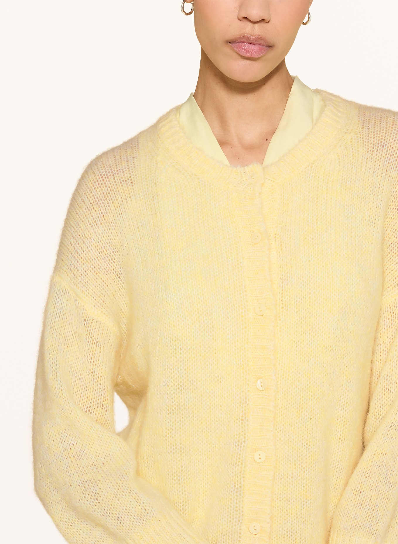 LUISA CERANO cardigan: JAUNE CLAIR