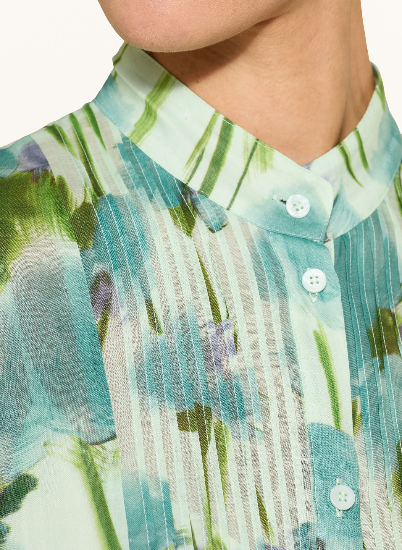 LUISA CERANO Hemdblusenkleid: MINT / GRÜN / PETROL