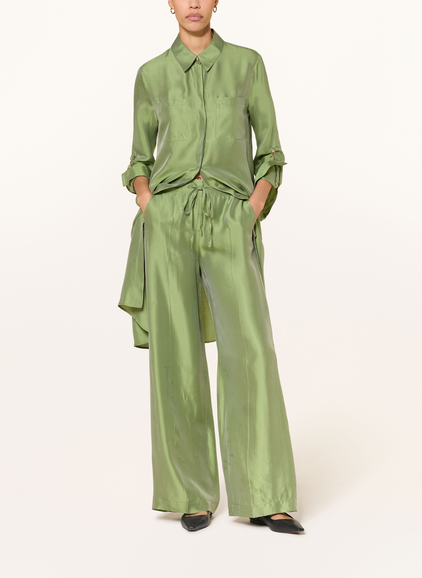 LUISA CERANO Marlenehose: GRÜN