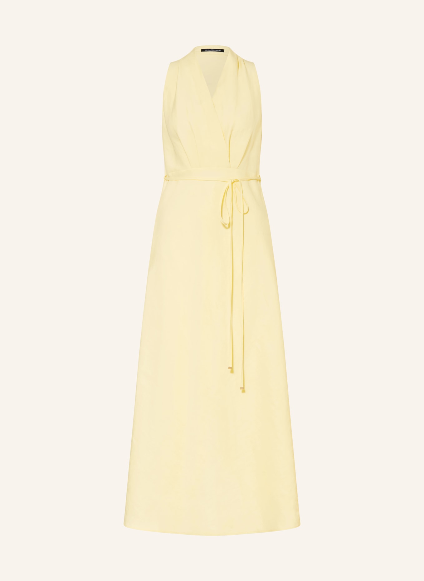 LUISA CERANO Kleid mit Leinen: HELLGELB