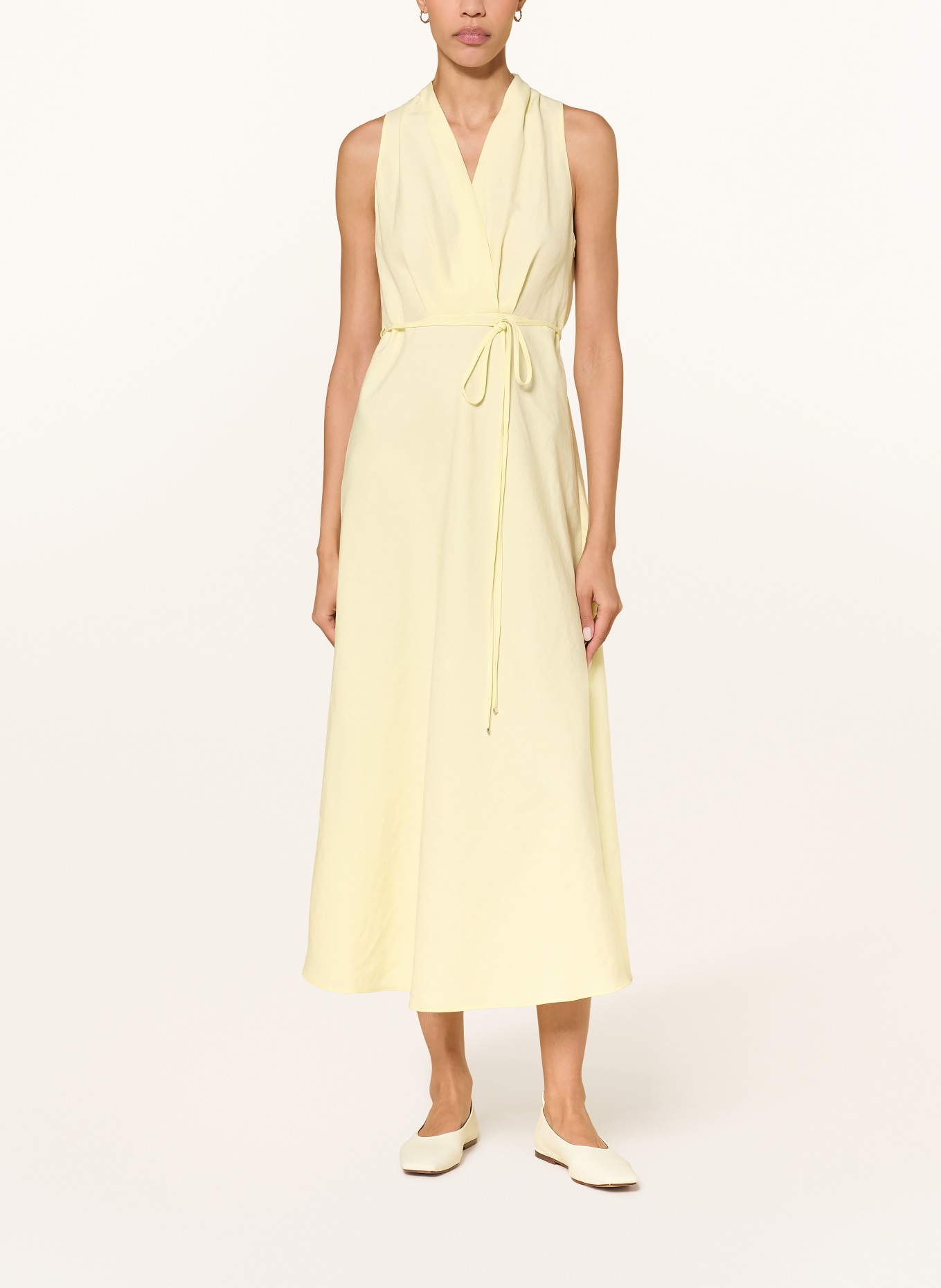 LUISA CERANO Kleid mit Leinen: HELLGELB