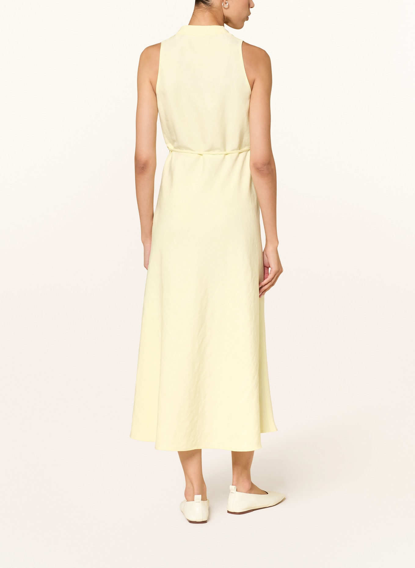 LUISA CERANO Kleid mit Leinen: HELLGELB