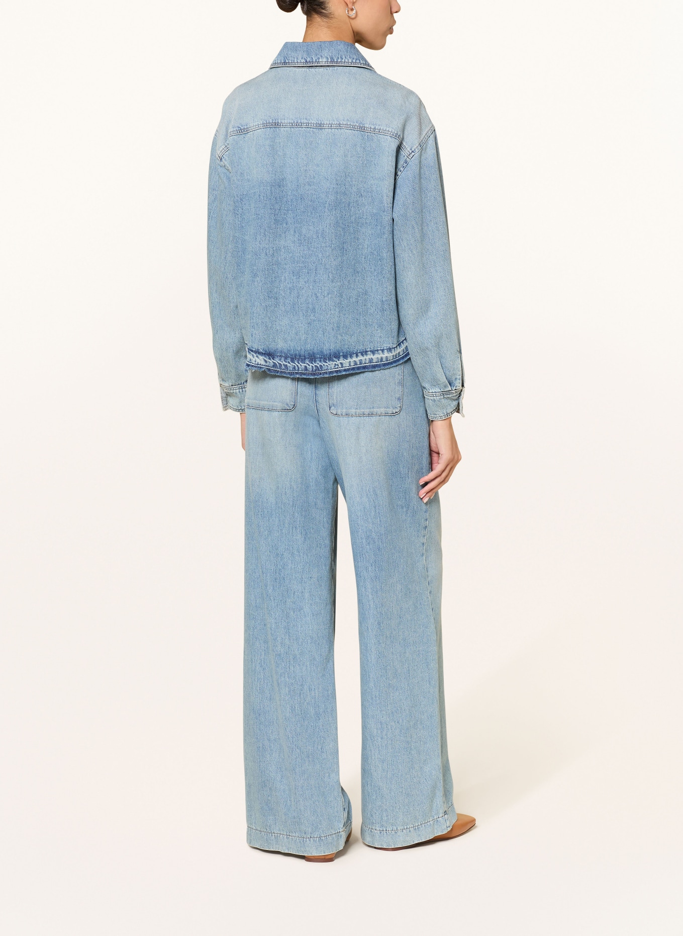 LUISA CERANO džínová košile: TMAVĚ MODRÁ