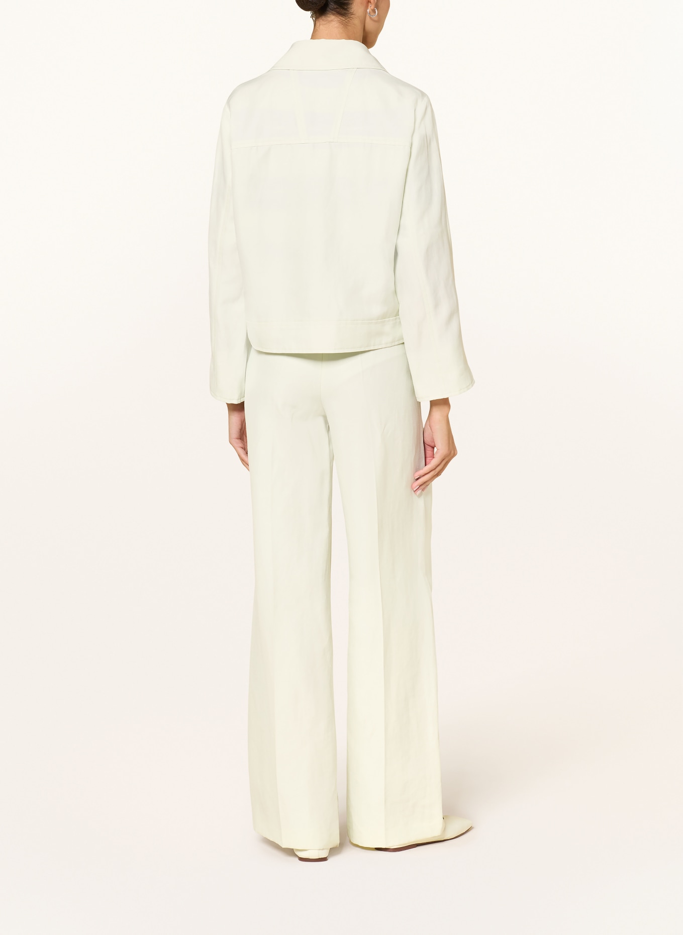 LUISA CERANO Boxy jacket with linen: MINT