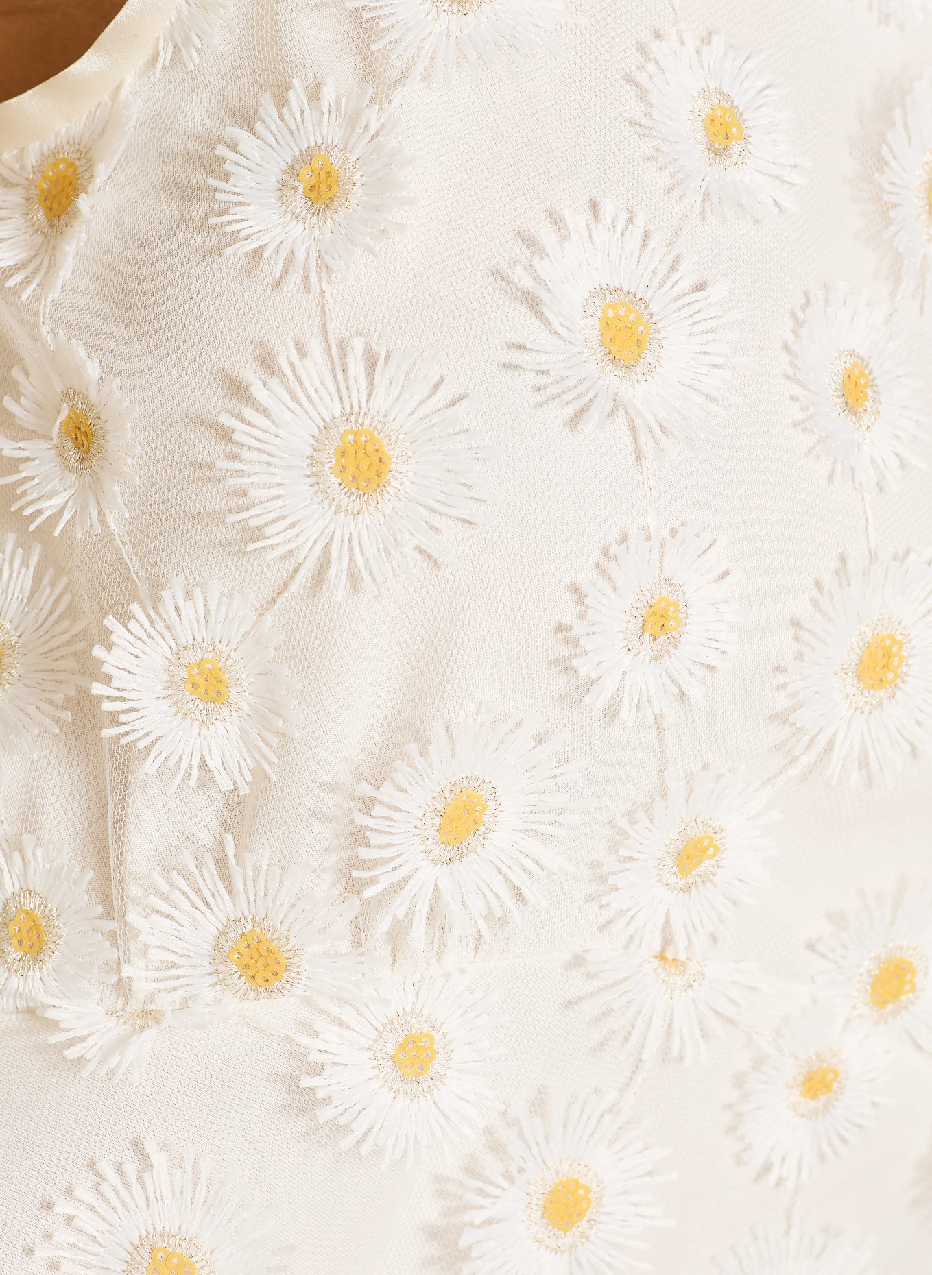 LUISA CERANO Robe en maille: CRÈME / JAUNE CLAIR / BLANC