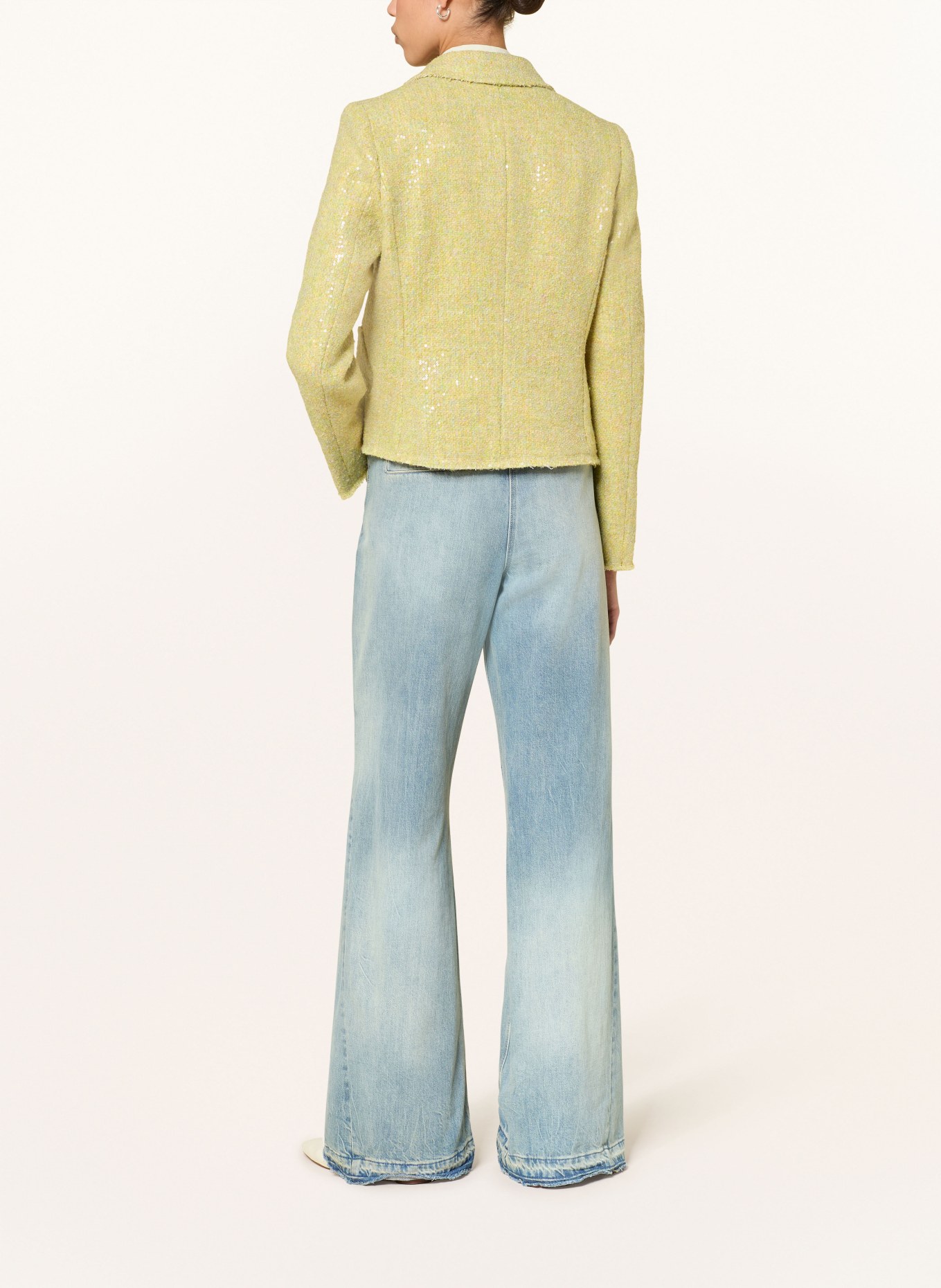 LUISA CERANO Wide-leg jeans: 2347 sand tinted light blue
