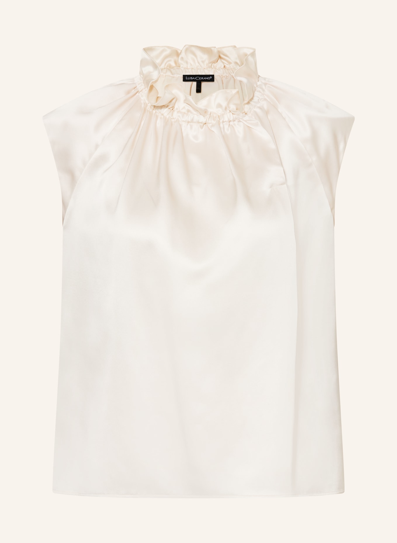 LUISA CERANO Blusentop aus Seide: WEISS