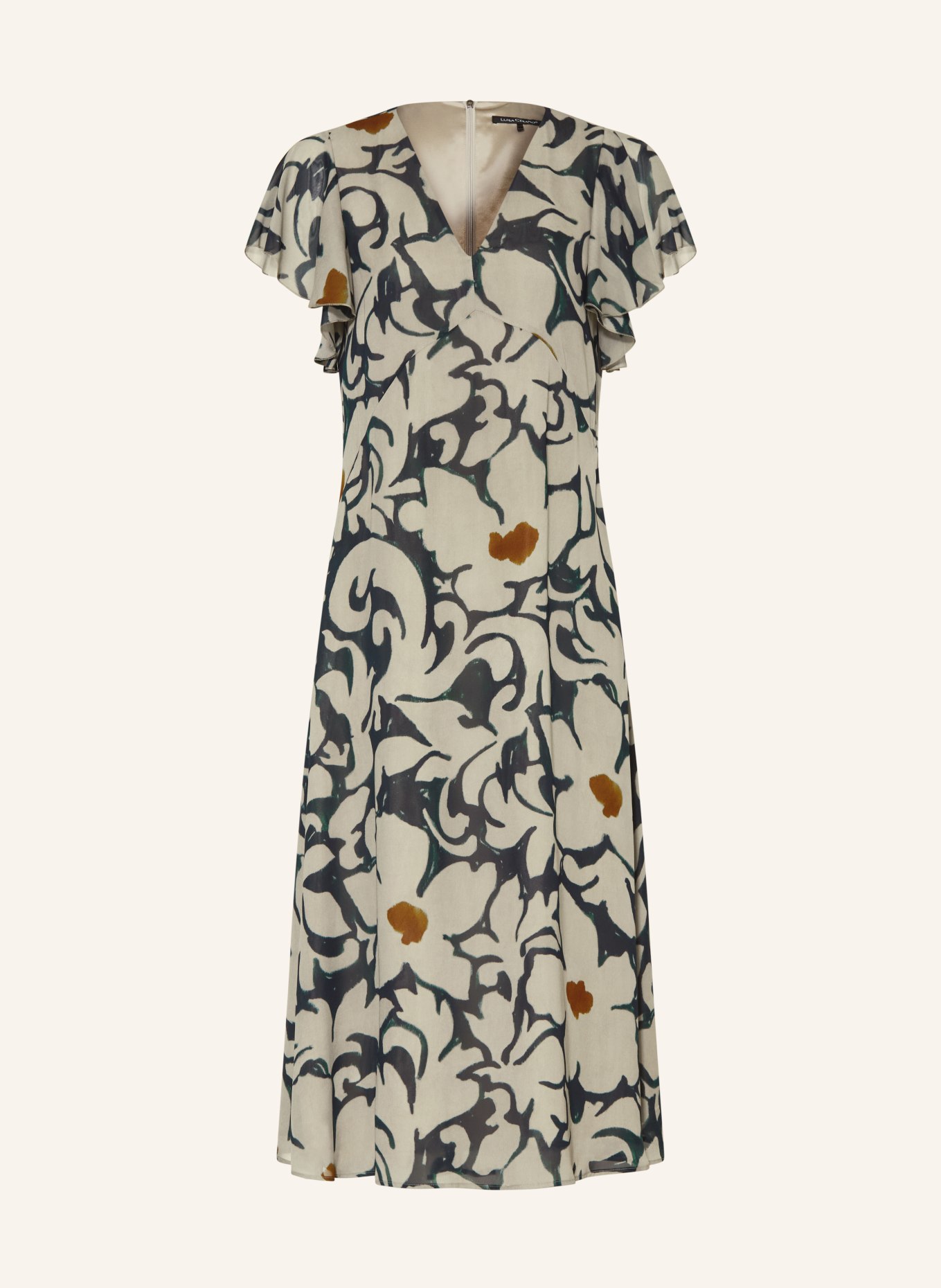 LUISA CERANO Sukienka: JASNOZIELONY / CIEMNOPOMARAŃCZOWY / GRANATOWY