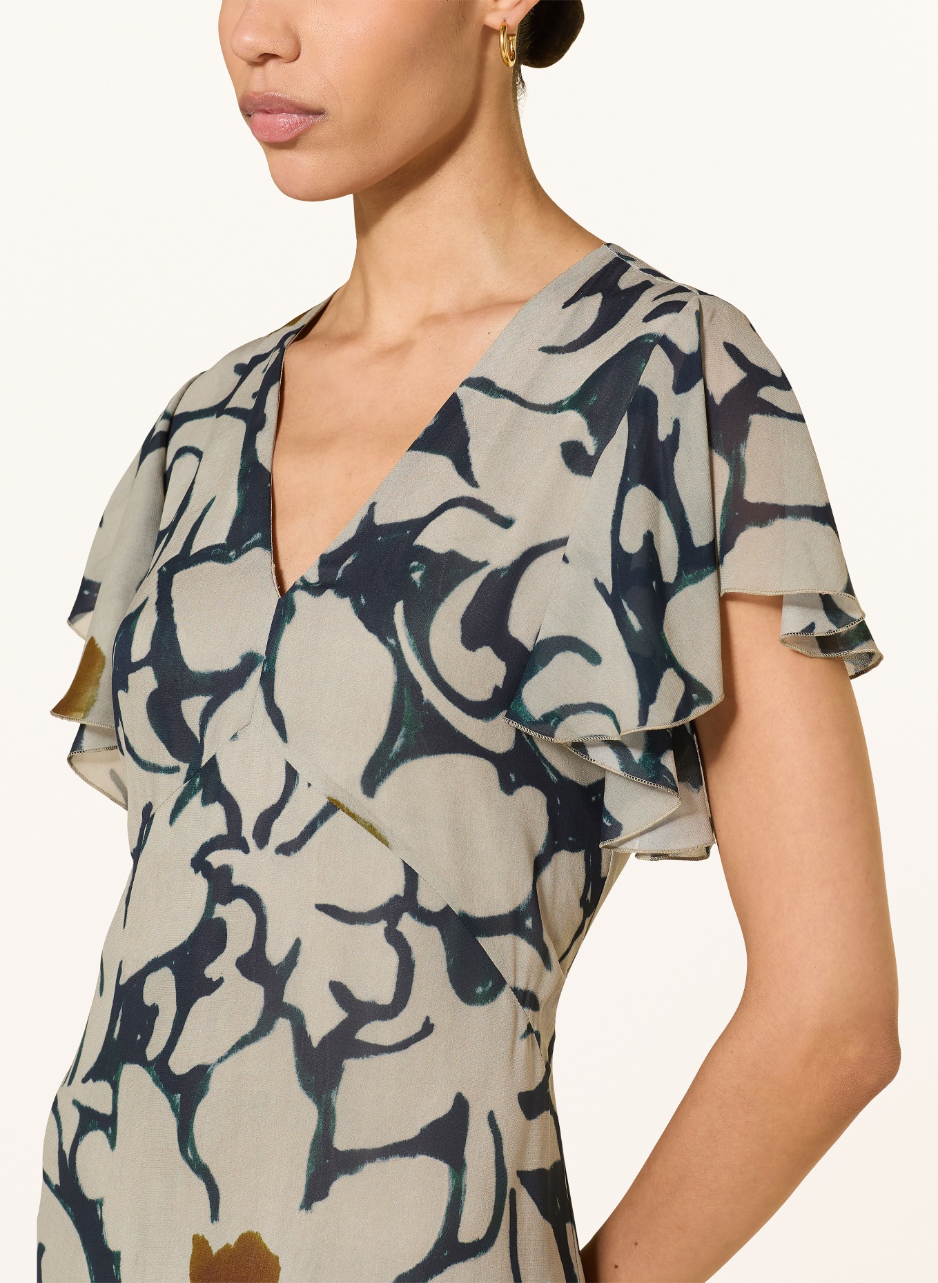 LUISA CERANO Sukienka: JASNOZIELONY / CIEMNOPOMARAŃCZOWY / GRANATOWY