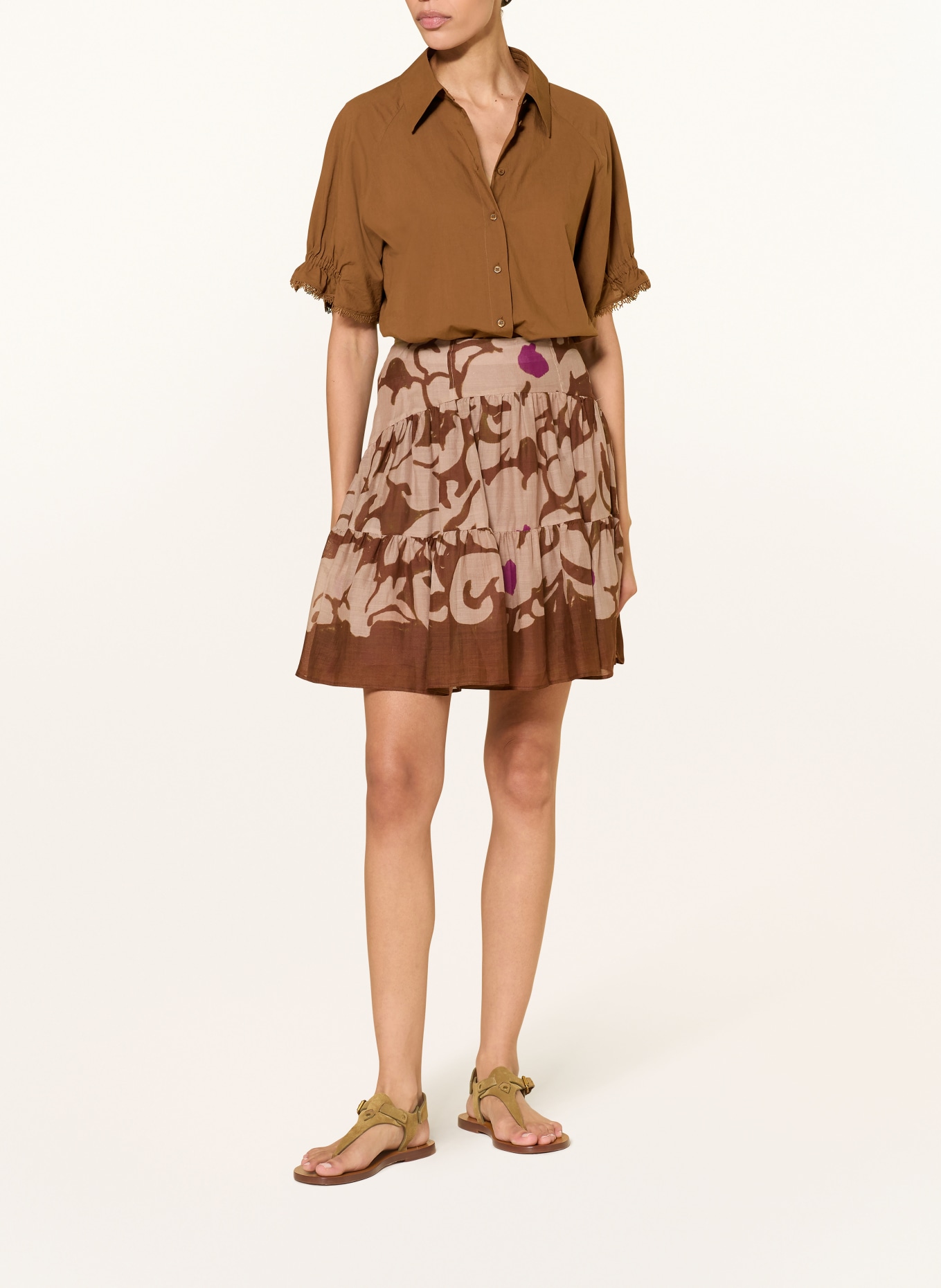 LUISA CERANO košile: HNĚDÁ