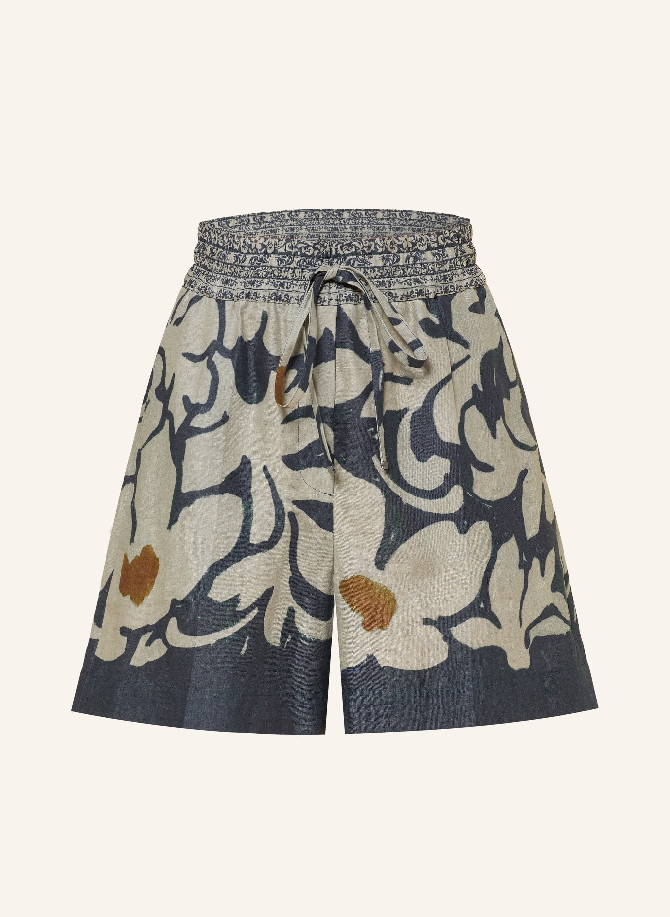 LUISA CERANO Shorts: HELLGRÜN / DUNKELORANGE / BLAU