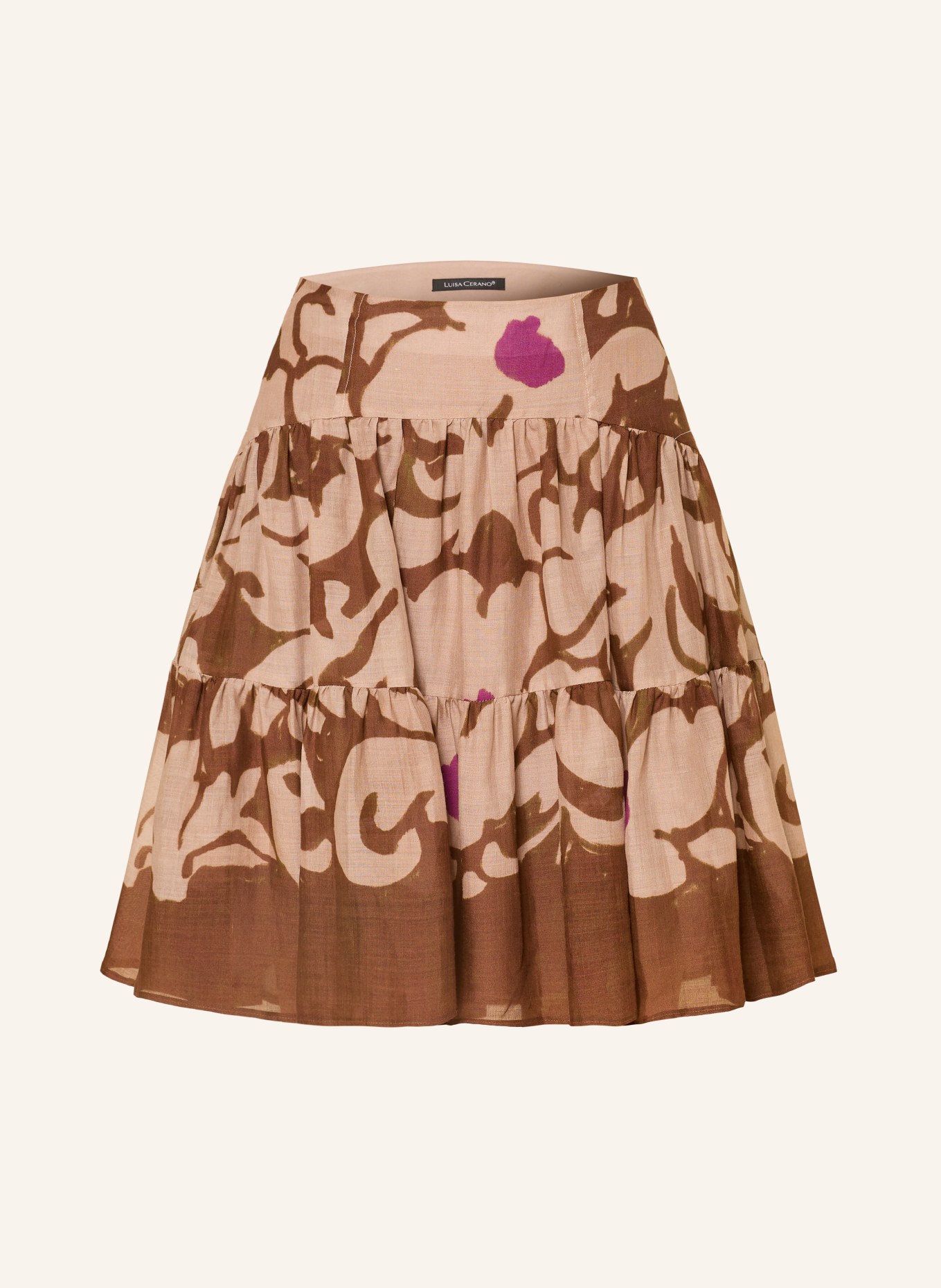 LUISA CERANO spódnica: JASNOBRĄZOWY / BRĄZOWY / LILA