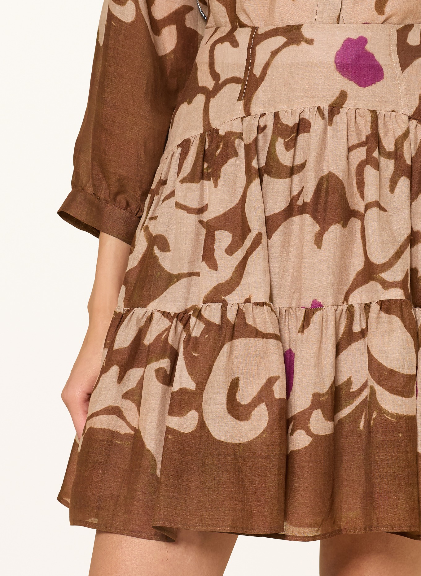 LUISA CERANO spódnica: JASNOBRĄZOWY / BRĄZOWY / LILA