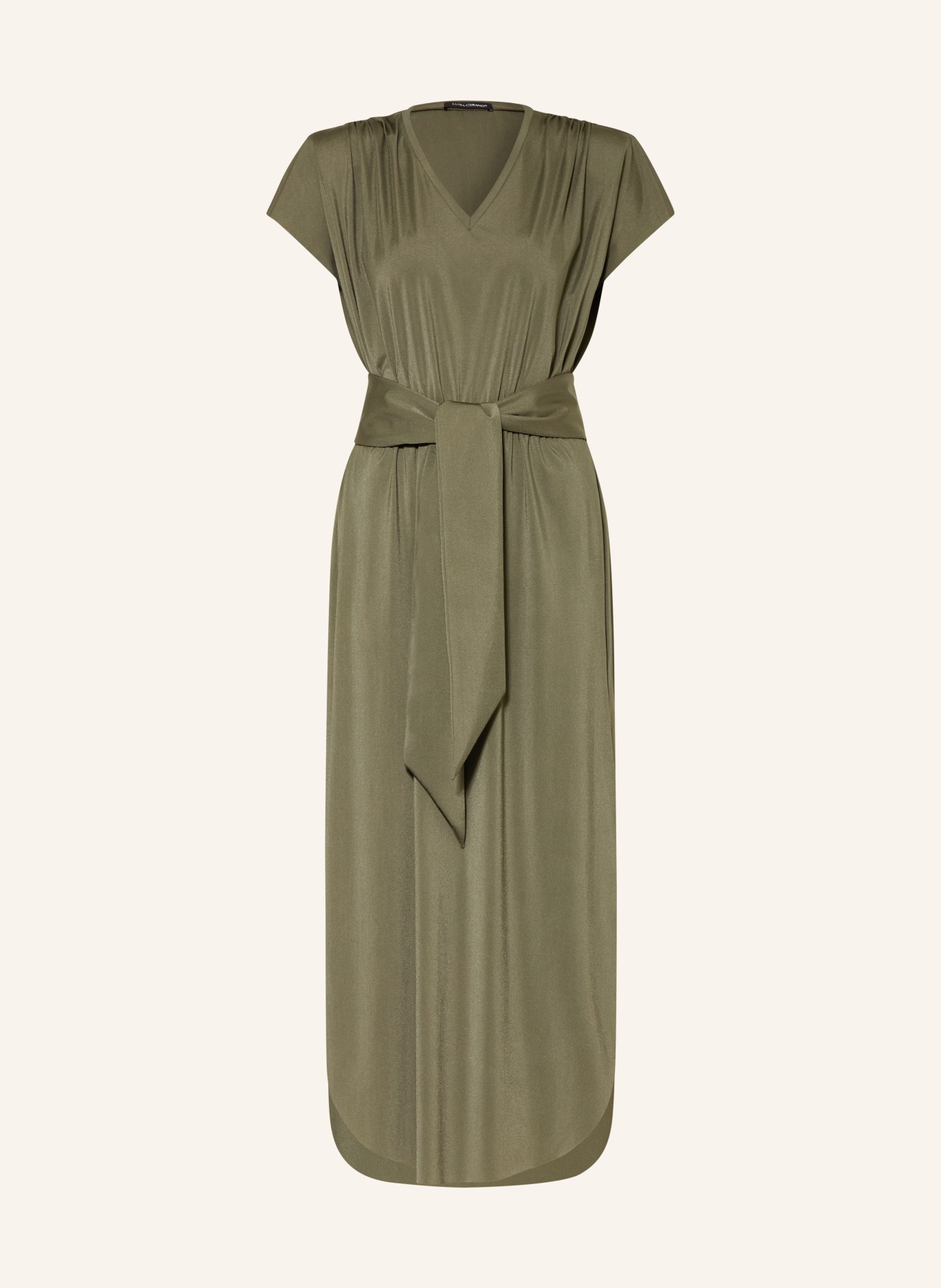 LUISA CERANO jersey dress: KHAKI