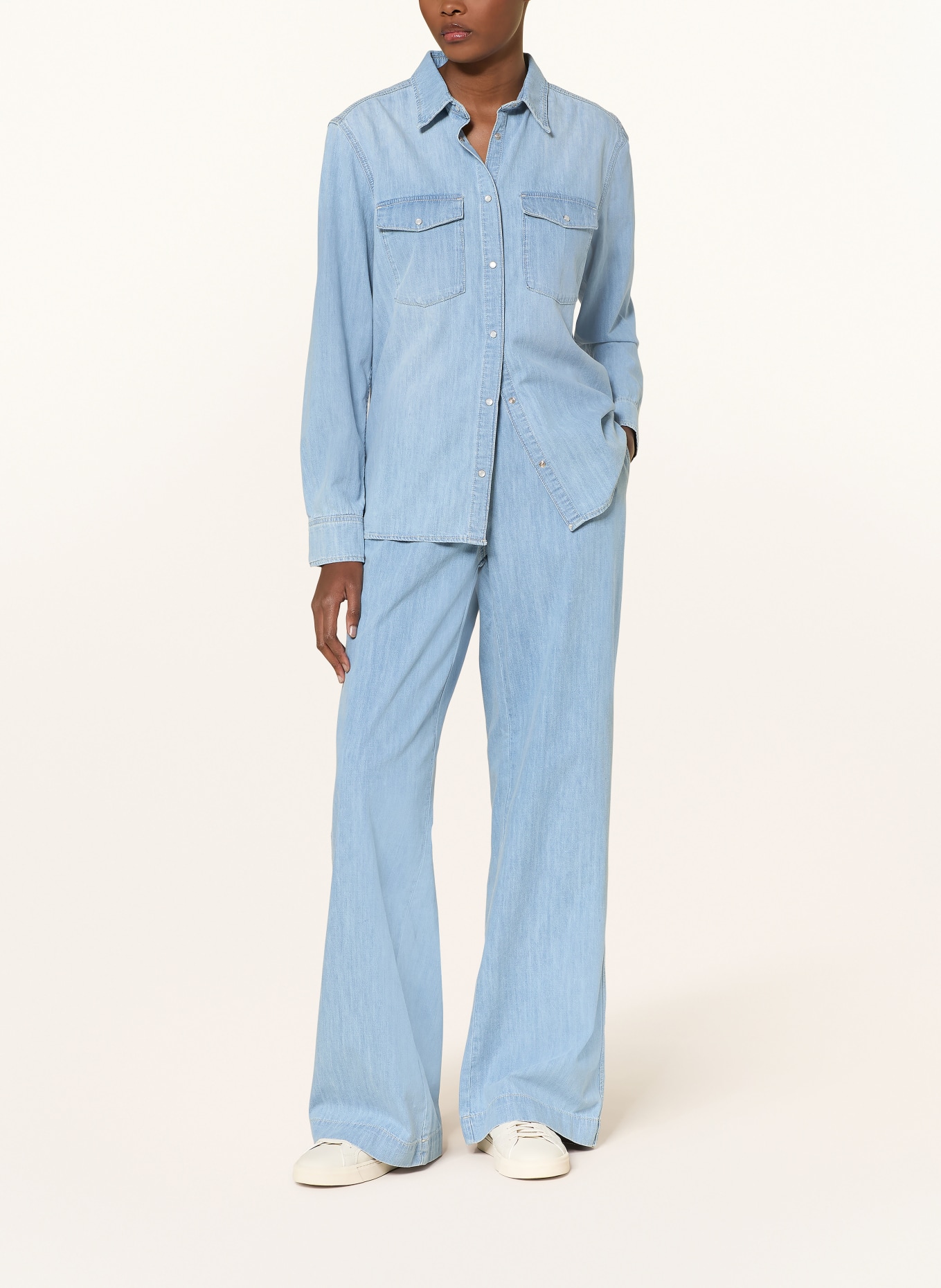 Juvia Bluzka jeansowa MADLIN: NIEBIESKI