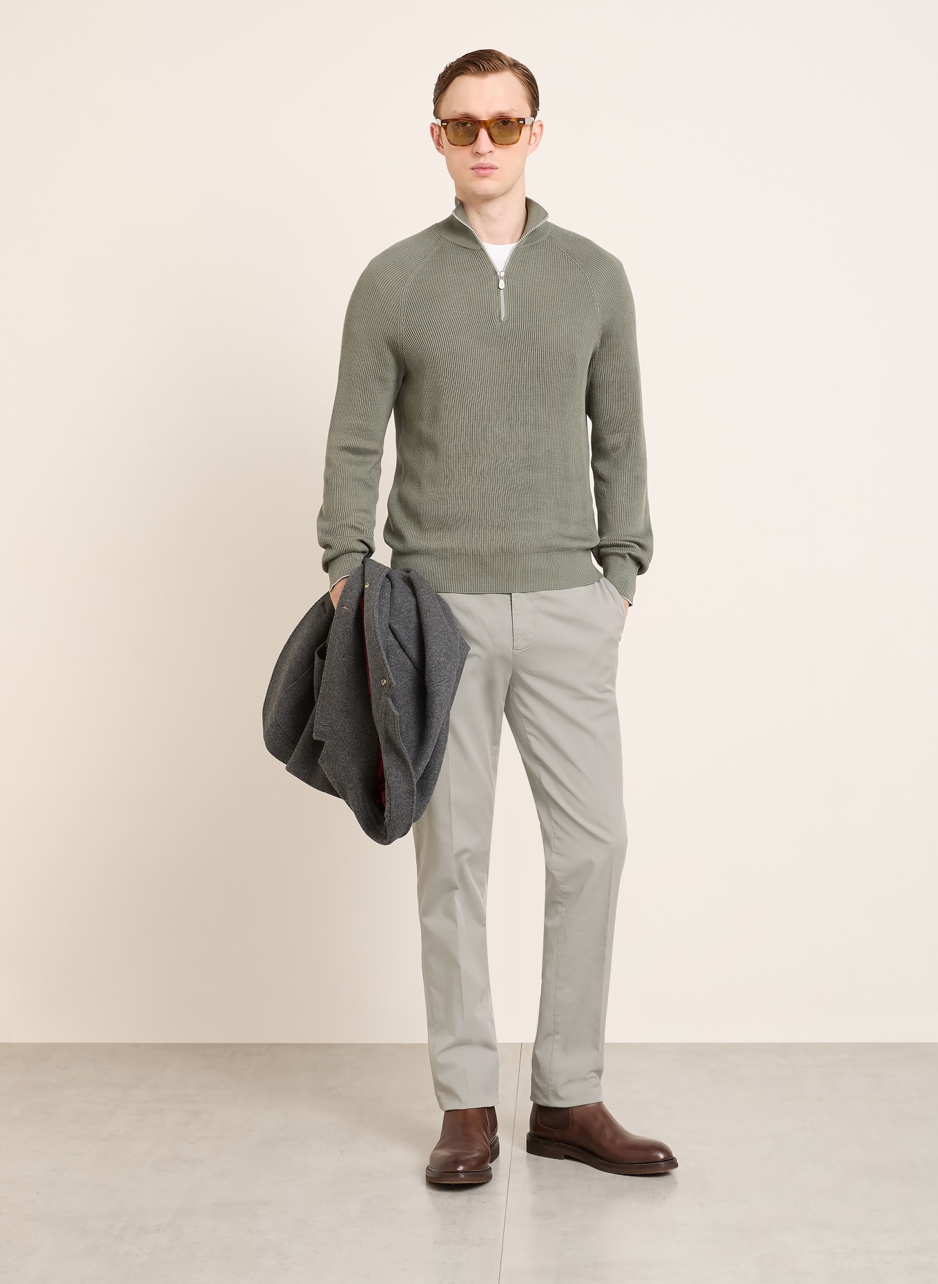 BRUNELLO CUCINELLI Troyer: KHAKI