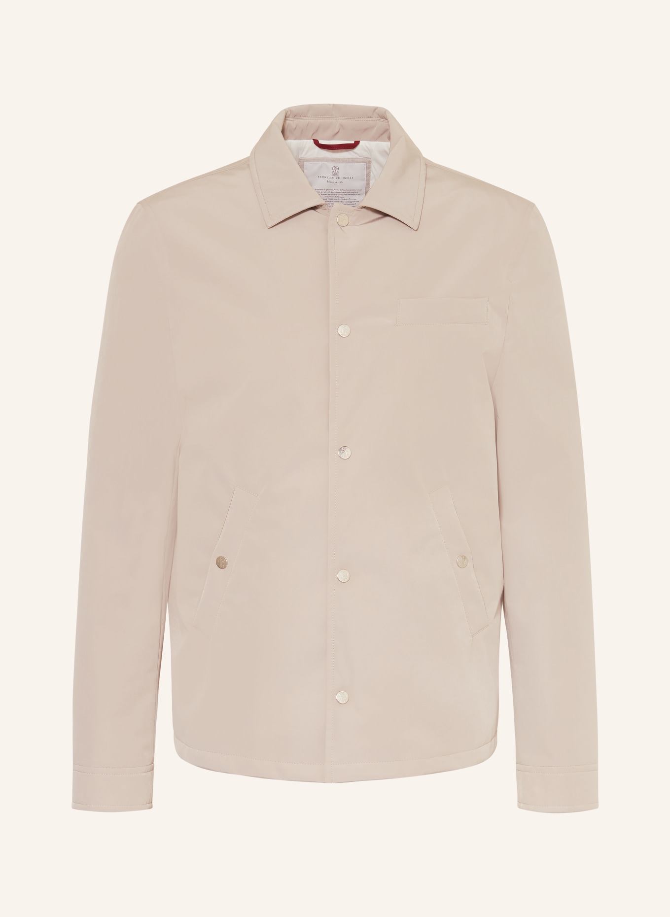 BRUNELLO CUCINELLI Overjacket: HELLBRAUN