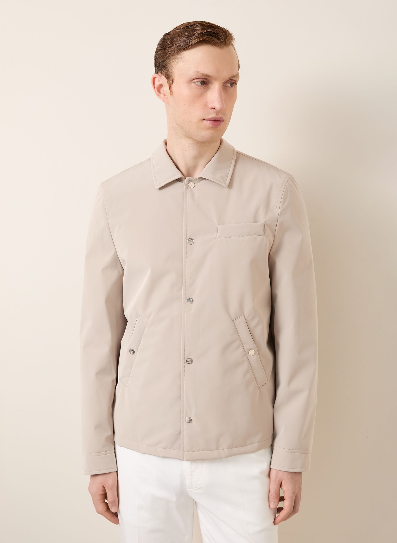 BRUNELLO CUCINELLI Overjacket: HELLBRAUN
