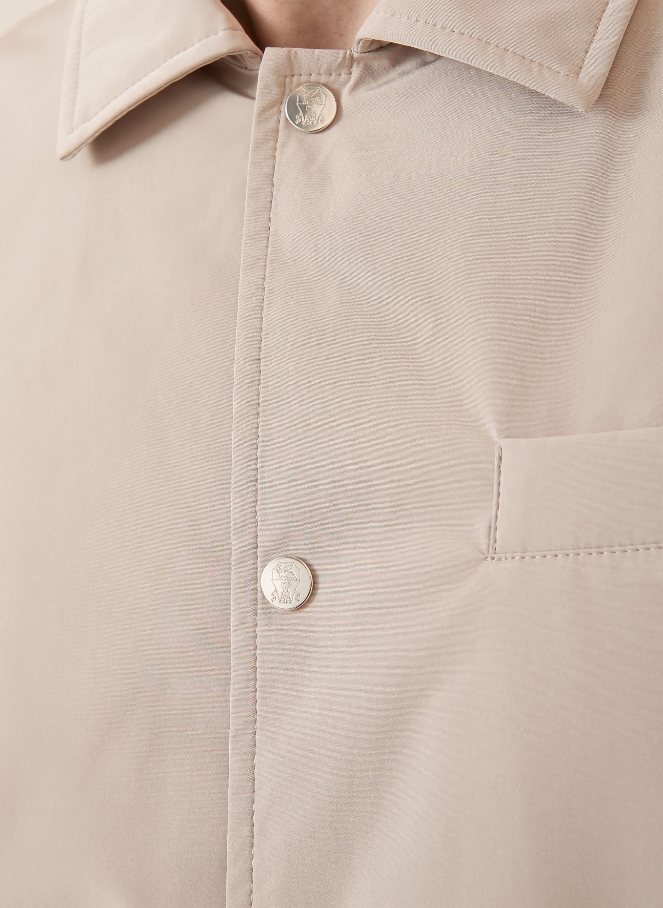 BRUNELLO CUCINELLI Overjacket: HELLBRAUN