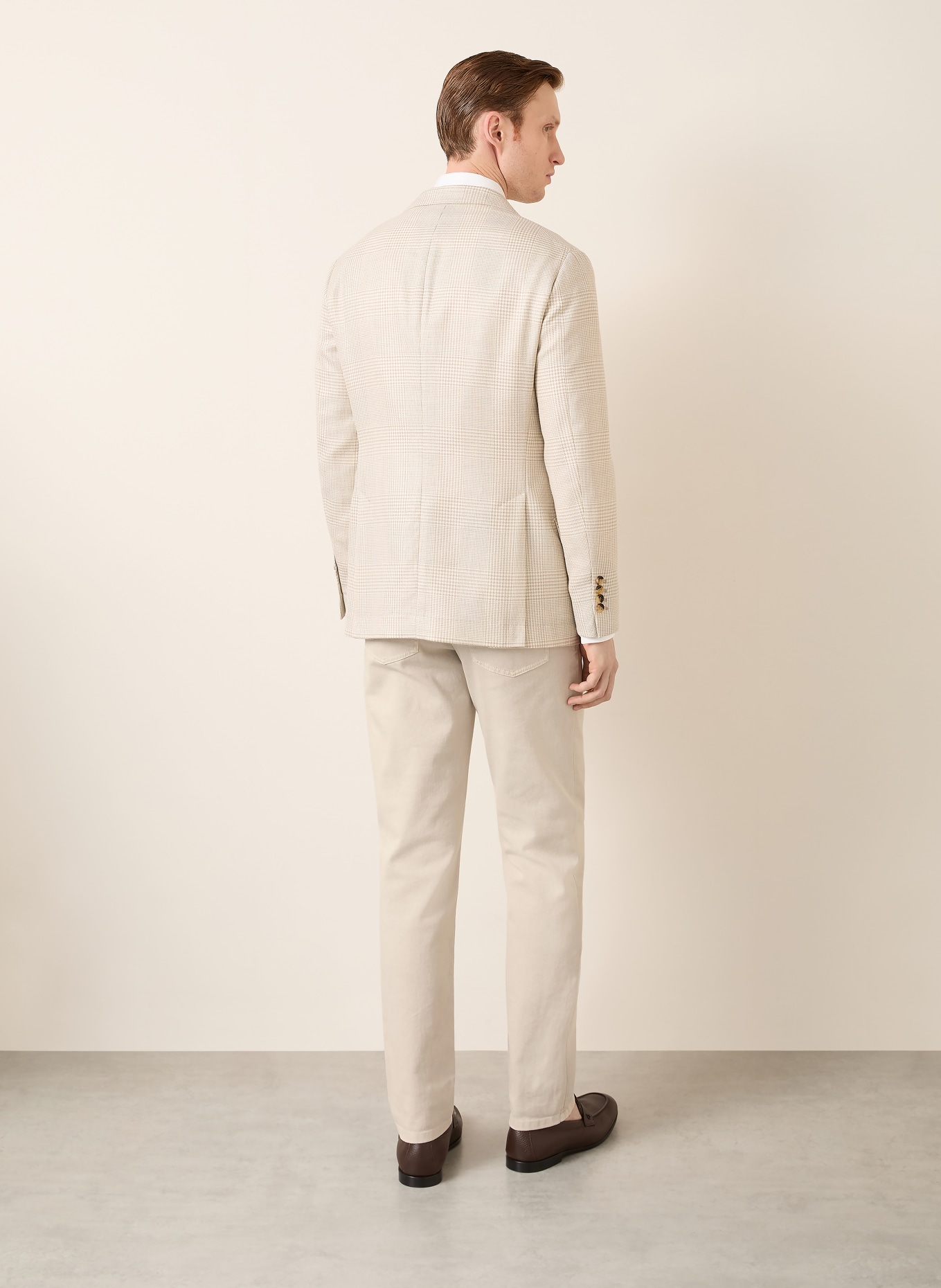 BRUNELLO CUCINELLI Sakko Slim Fit: CREME