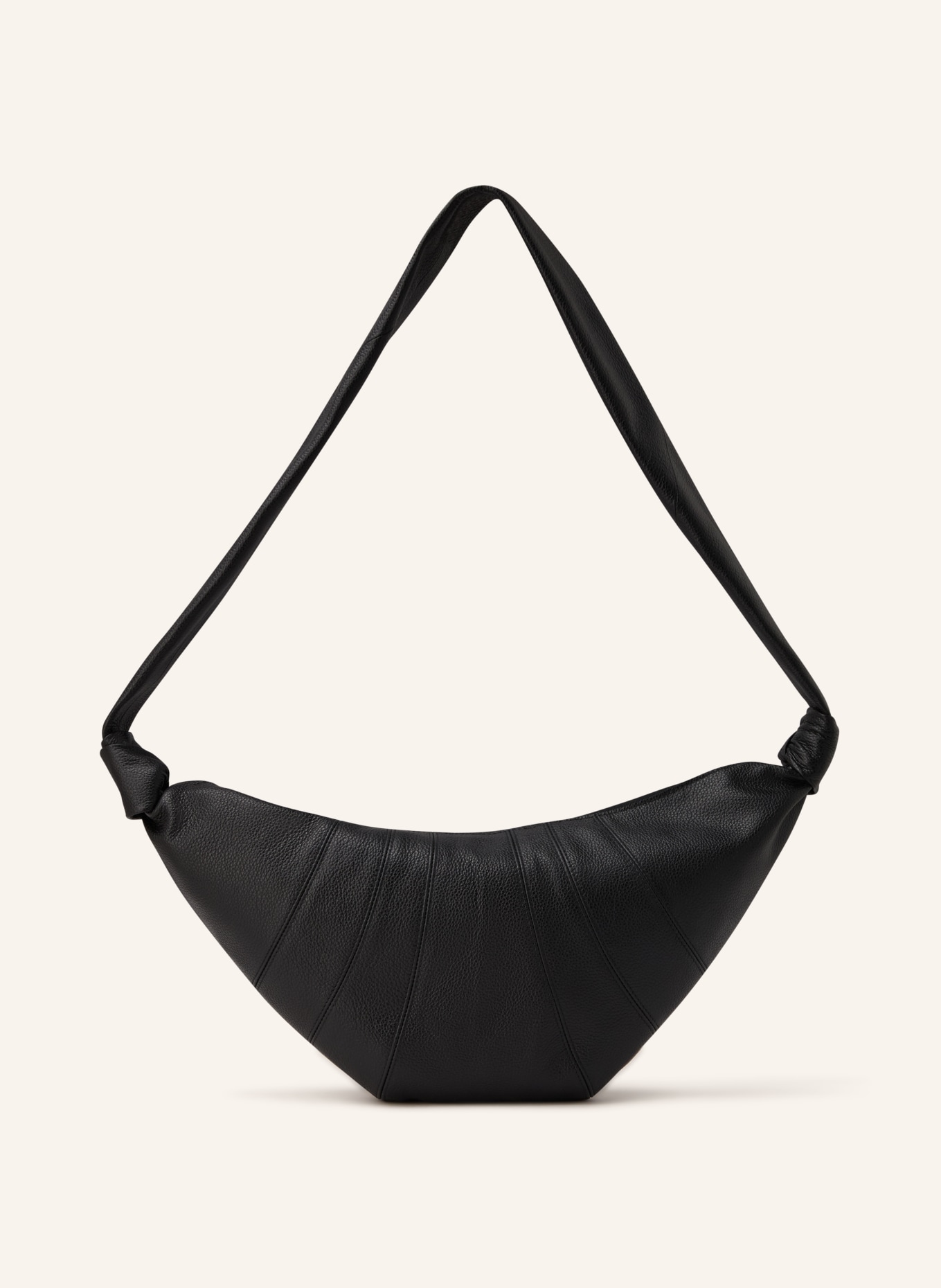 LEMAIRE Umhängetasche CROISSANT MEDIUM: SCHWARZ
