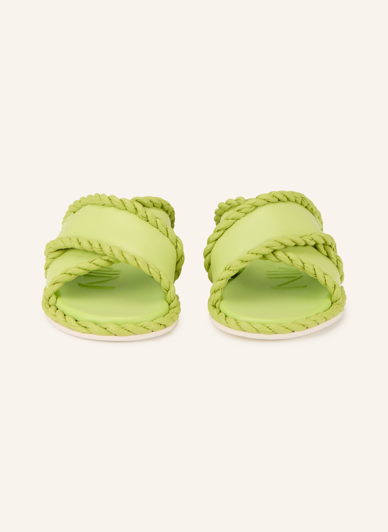 MARC CAIN Pantoletten: 411 sunny lime new