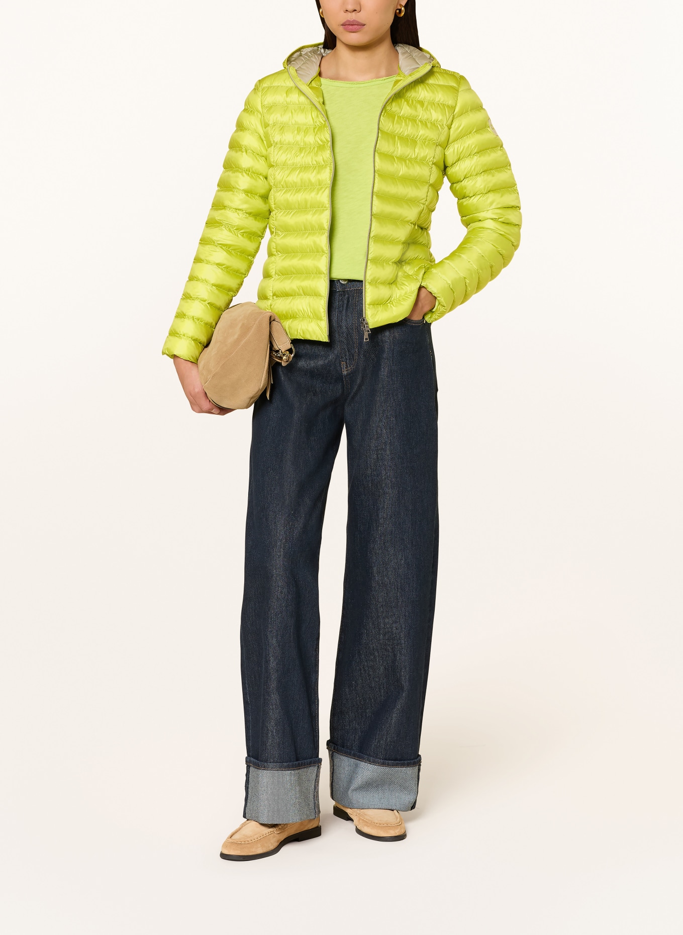 No.1 Como FORTE quilted jacket: NEON YELLOW