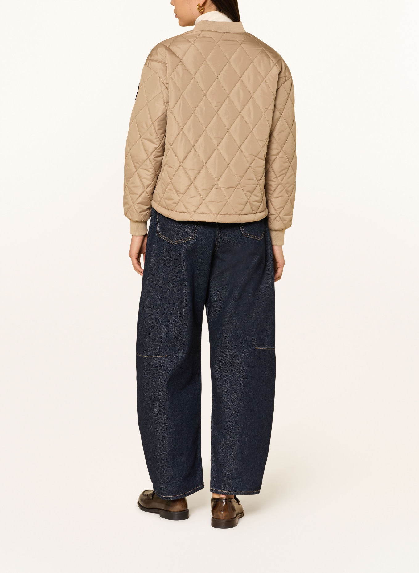 No.1 Como LANCY quilted jacket: CAMEL