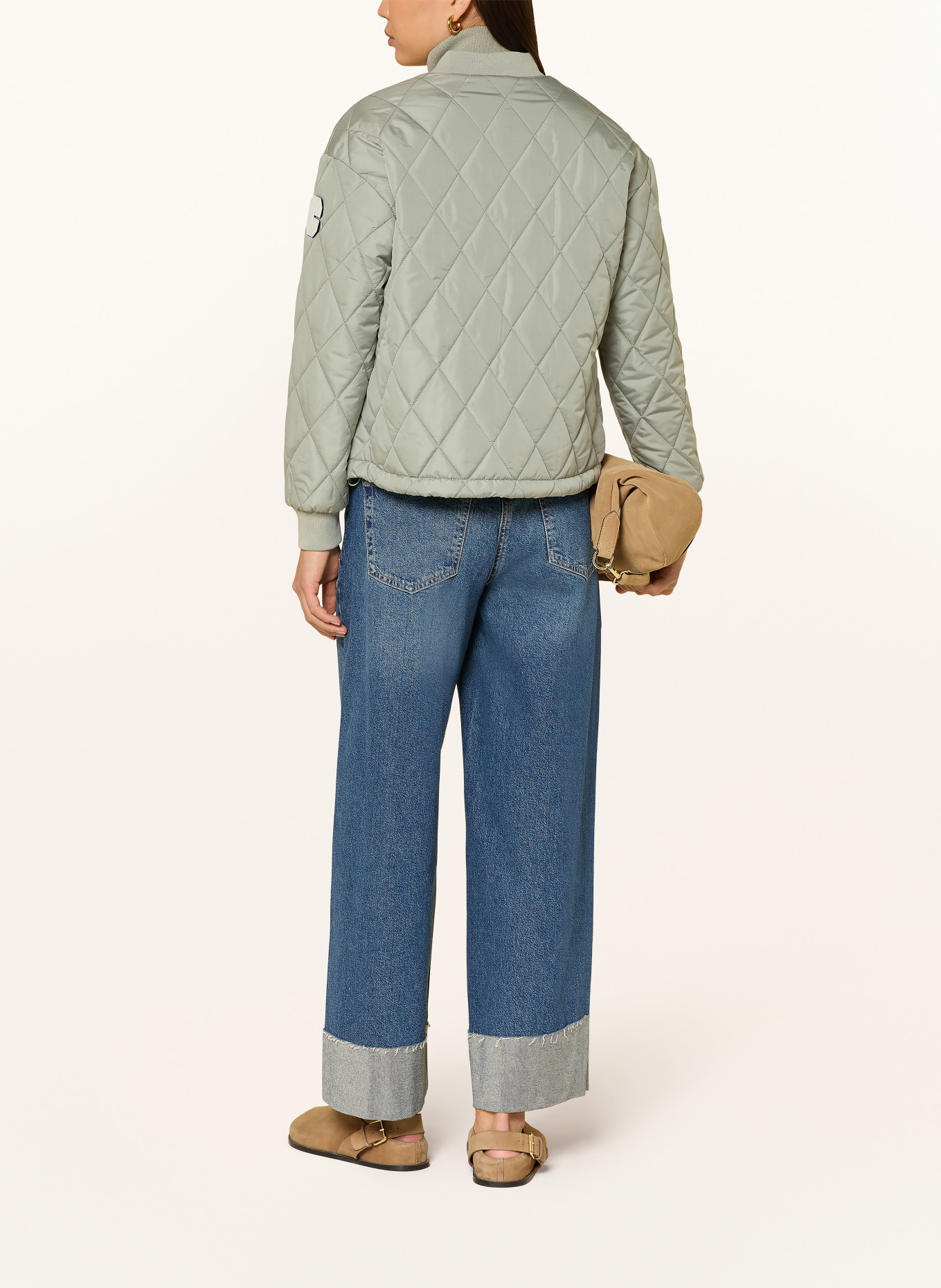 No.1 Como Kurtka pikowana LANCY: JASNOZIELONY