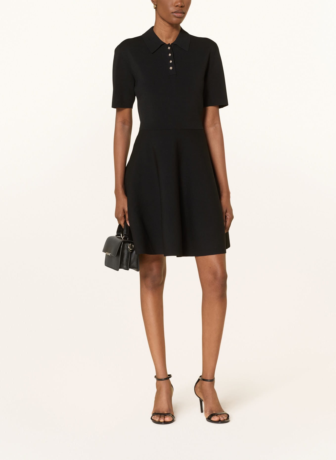 TED BAKER Sukienka polo z piki RONDAA: CZARNY