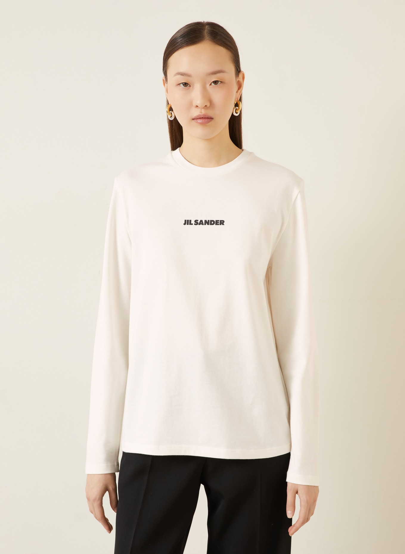 JIL SANDER Longsleeve: ECRU